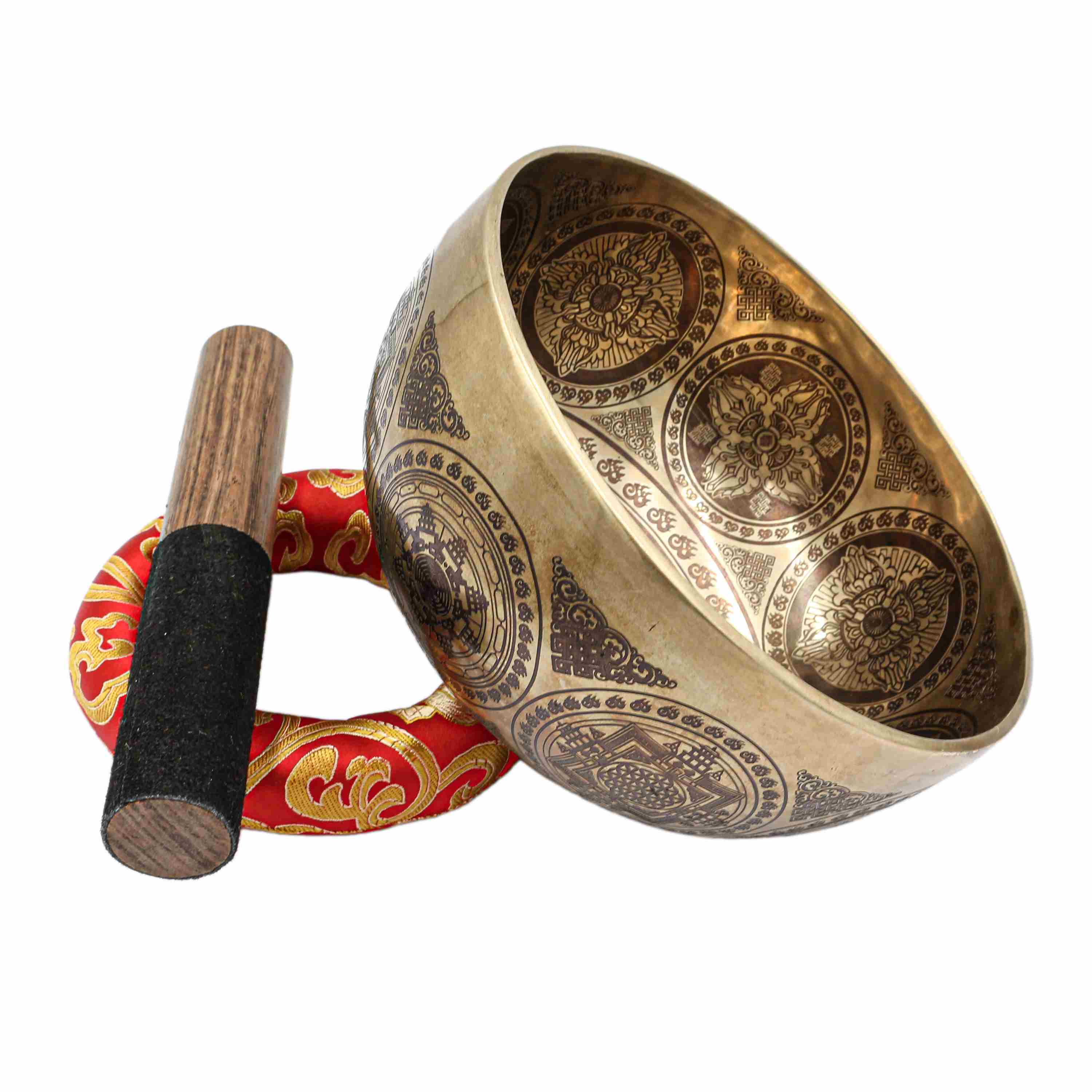 Buddhist Hand Beaten Jambati Singing Bowl, <span Style=