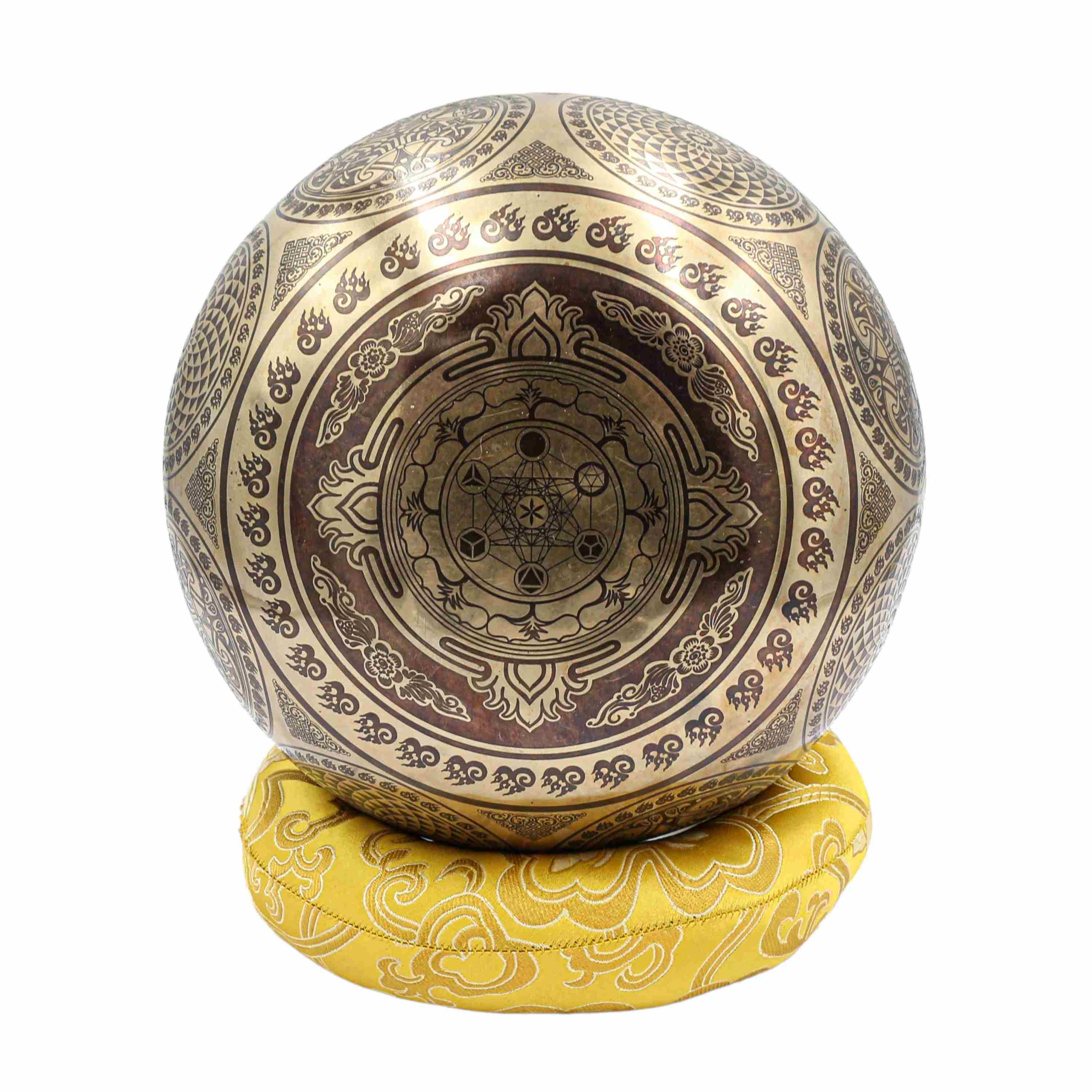 Buddhist Hand Beaten Jambati Singing Bowl, <span Style=