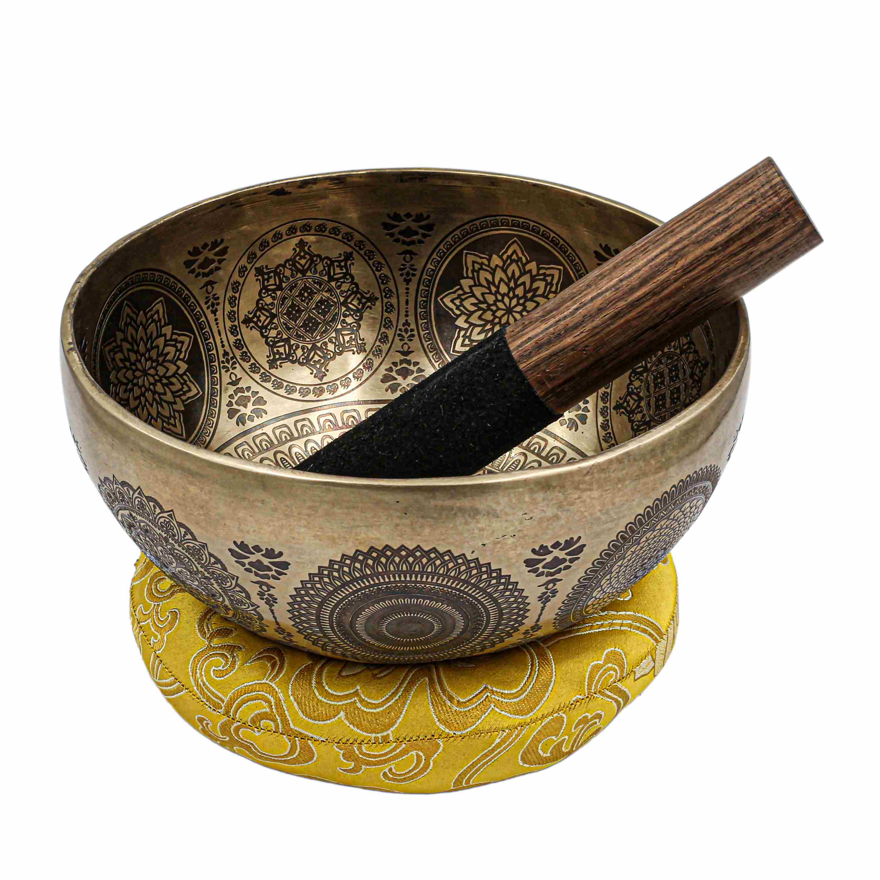 Buddhist Hand Beaten Jambati Singing Bowl, <span Style=