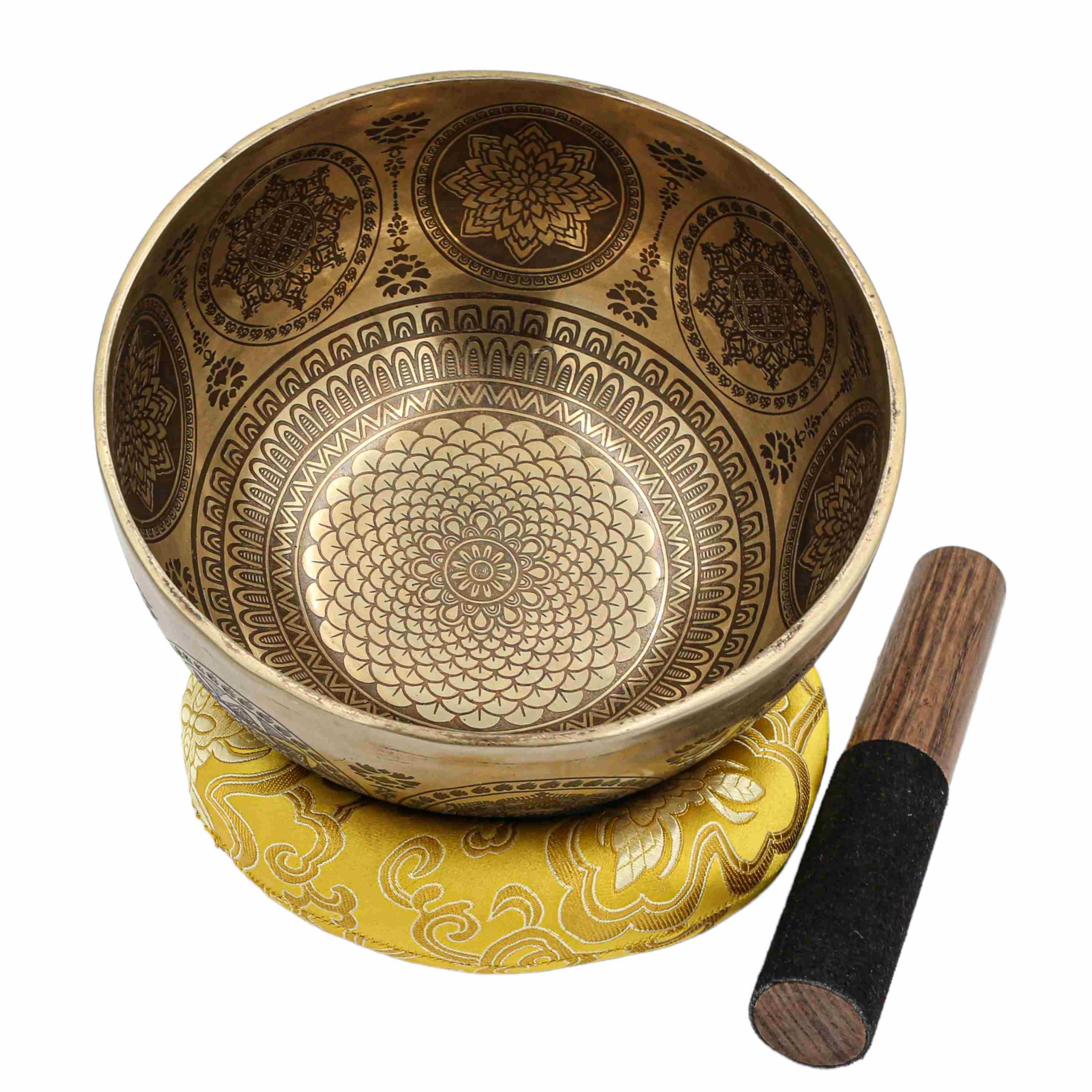 Buddhist Hand Beaten Jambati Singing Bowl, <span Style=