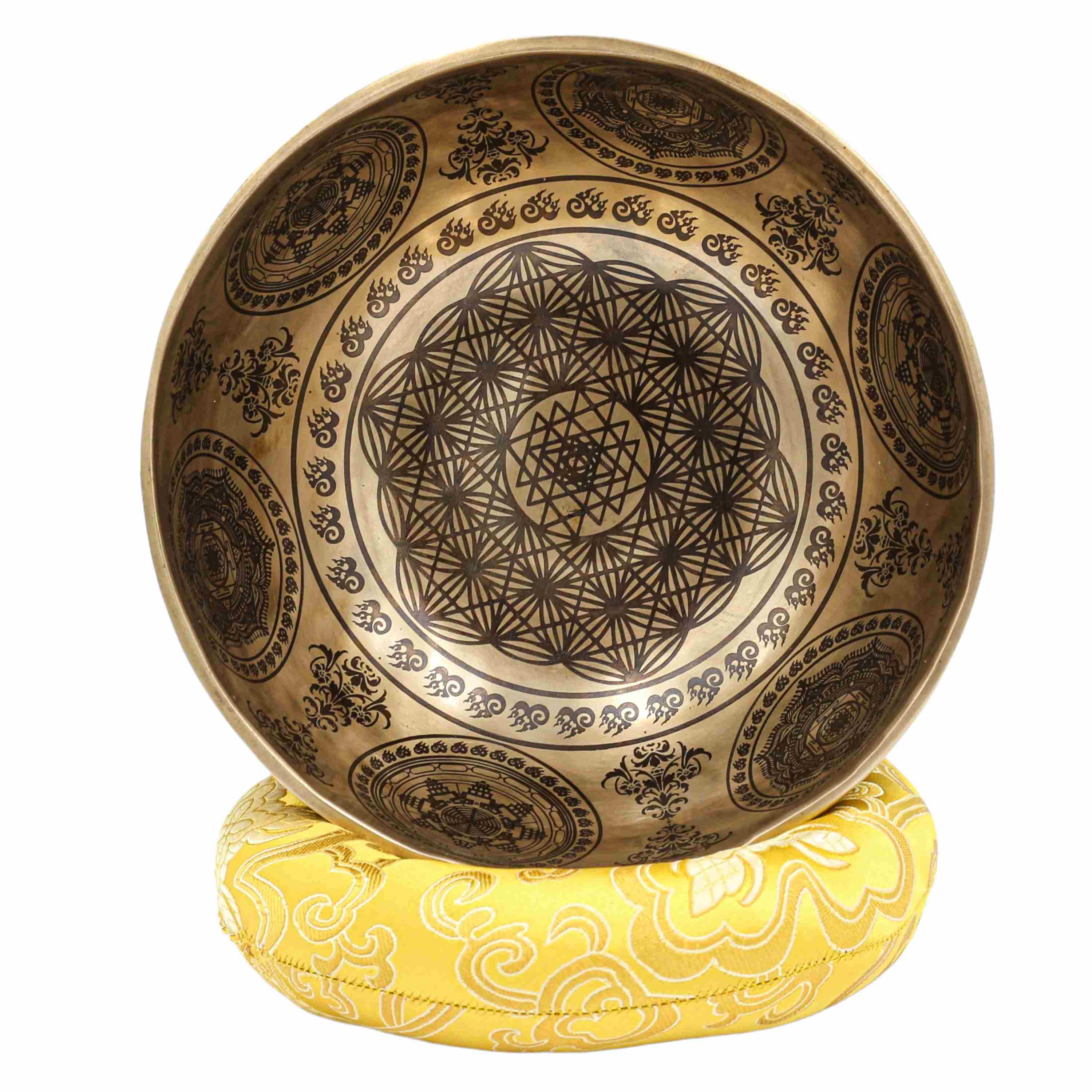 Buddhist Hand Beaten Jambati Singing Bowl, <span Style=