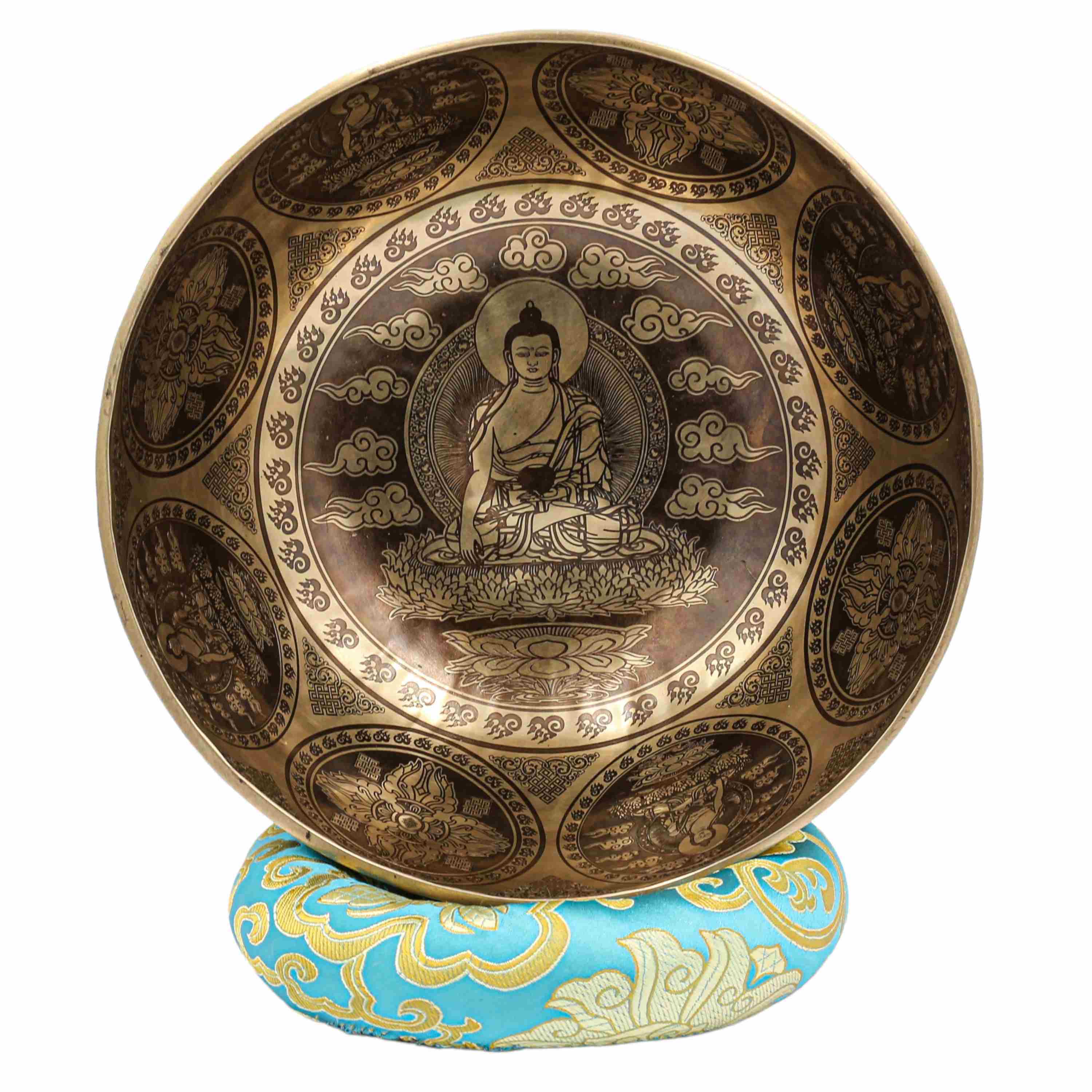 Buddhist Hand Beaten Jambati Singing Bowl, <span Style=