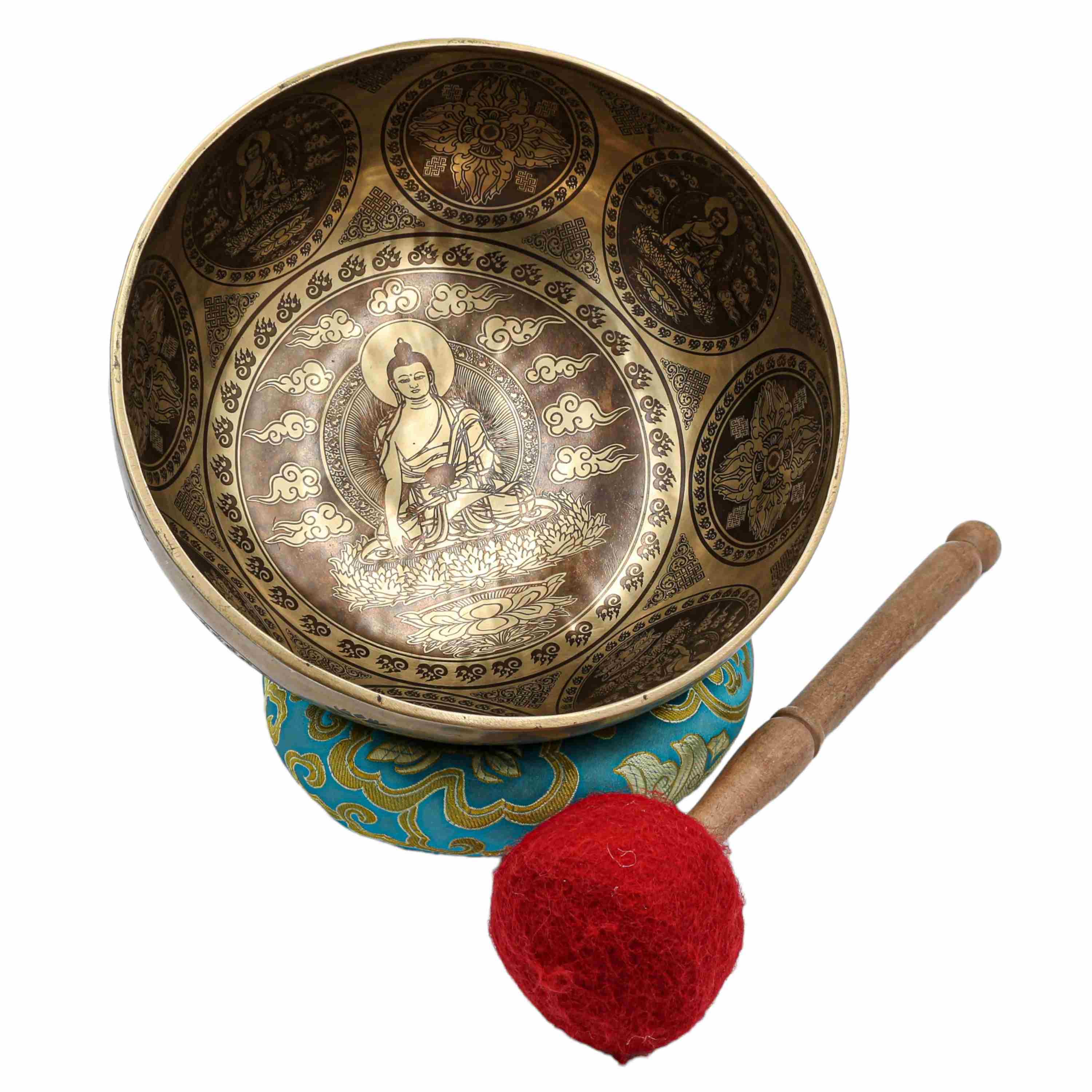 Buddhist Hand Beaten Jambati Singing Bowl, <span Style=