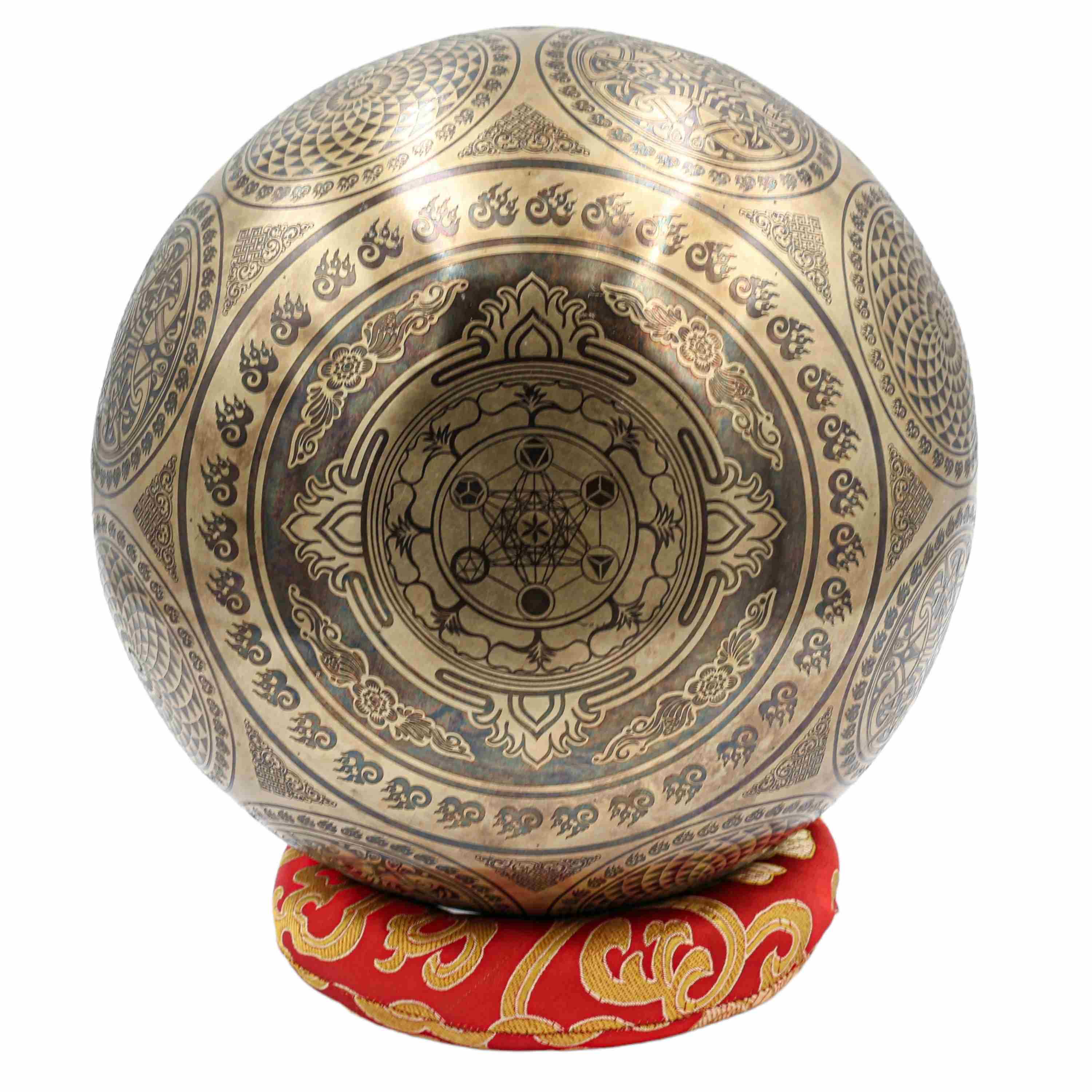 Buddhist Hand Beaten Jambati Singing Bowl, <span Style=