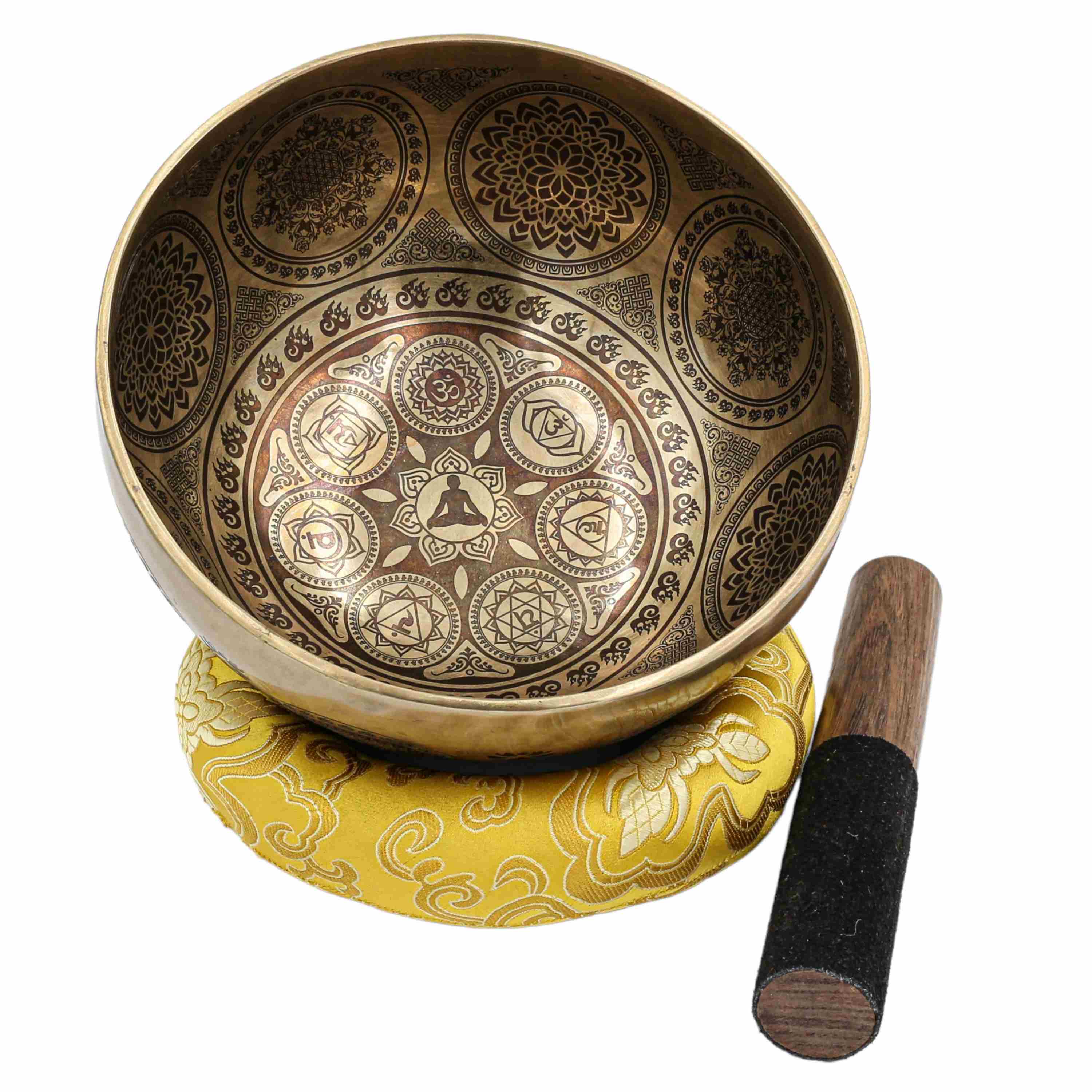 Buddhist Hand Beaten Jambati Singing Bowl, <span Style=