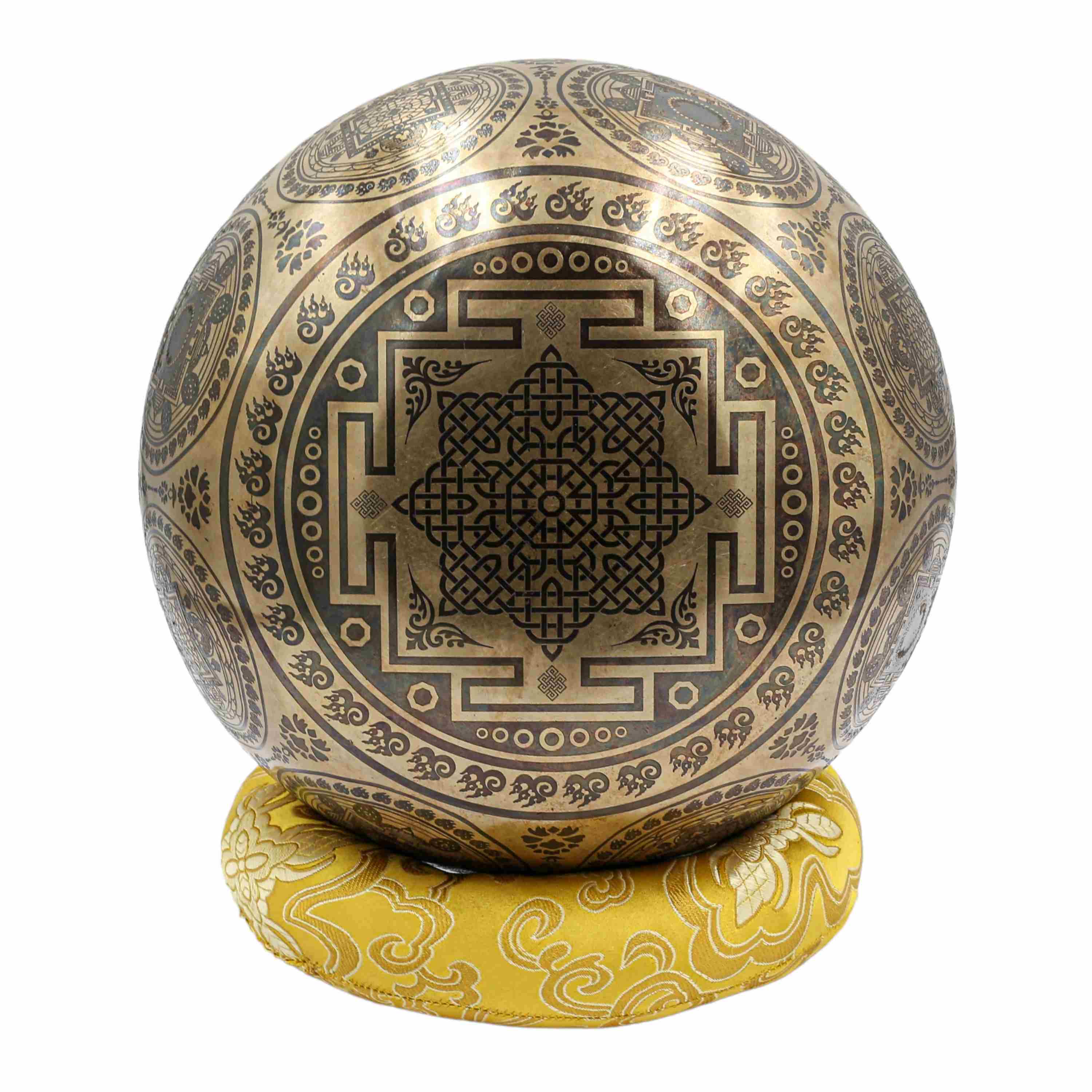 Buddhist Hand Beaten Jambati Singing Bowl, <span Style=