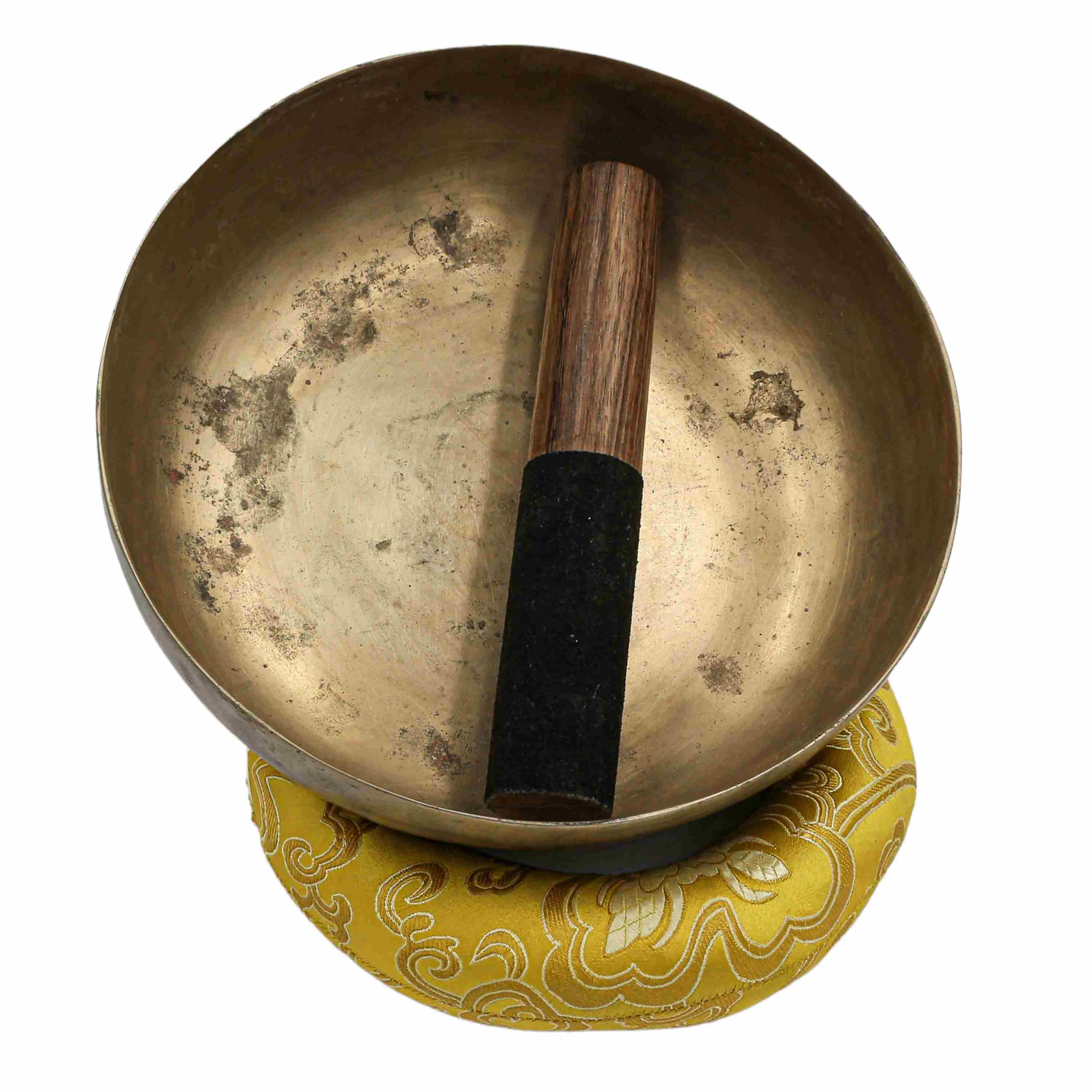 old, Buddhist real Antique Hand Beaten Singing Bowl