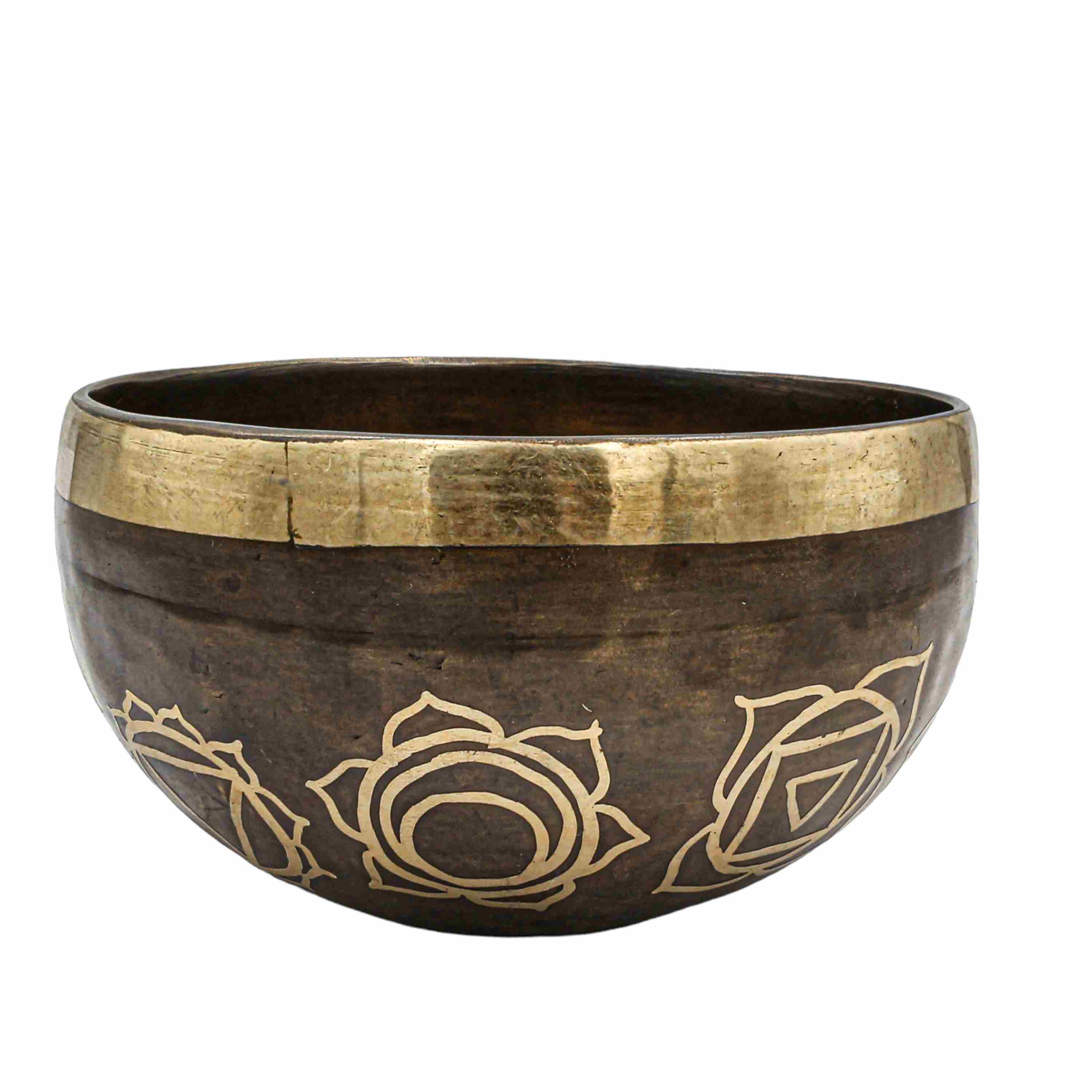 Buddhist Hand Beaten Jambati Singing Bowl, <span Style=