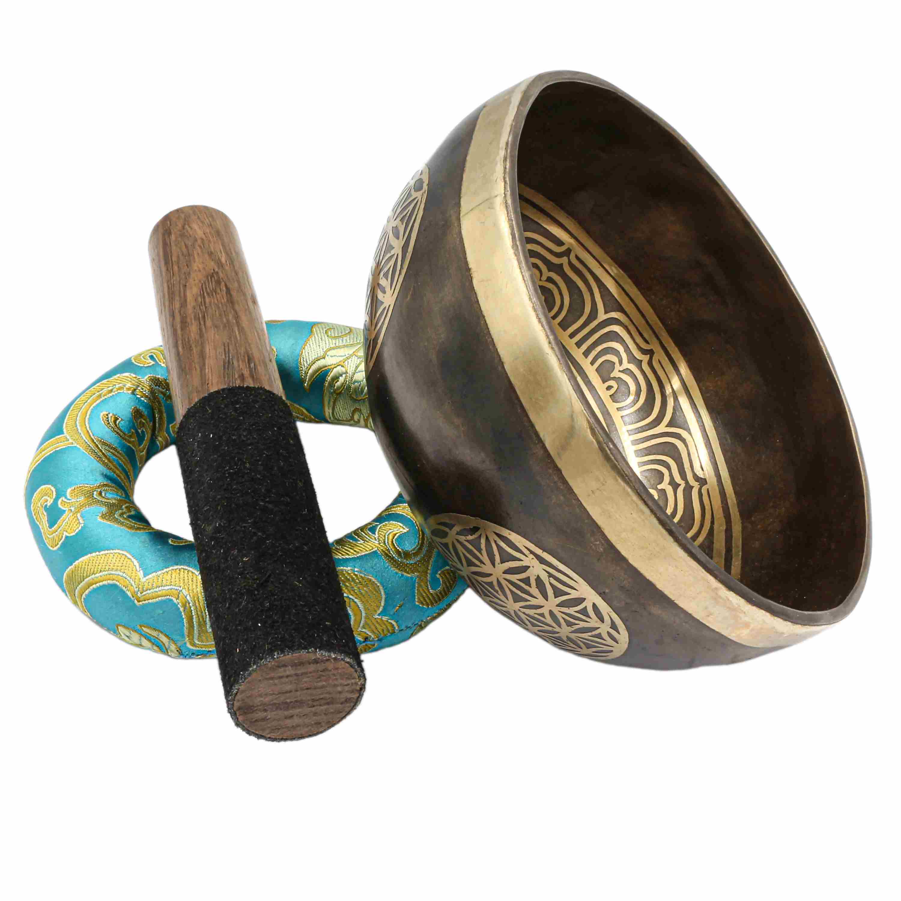 Buddhist Hand Beaten Jambati Singing Bowl, <span Style=