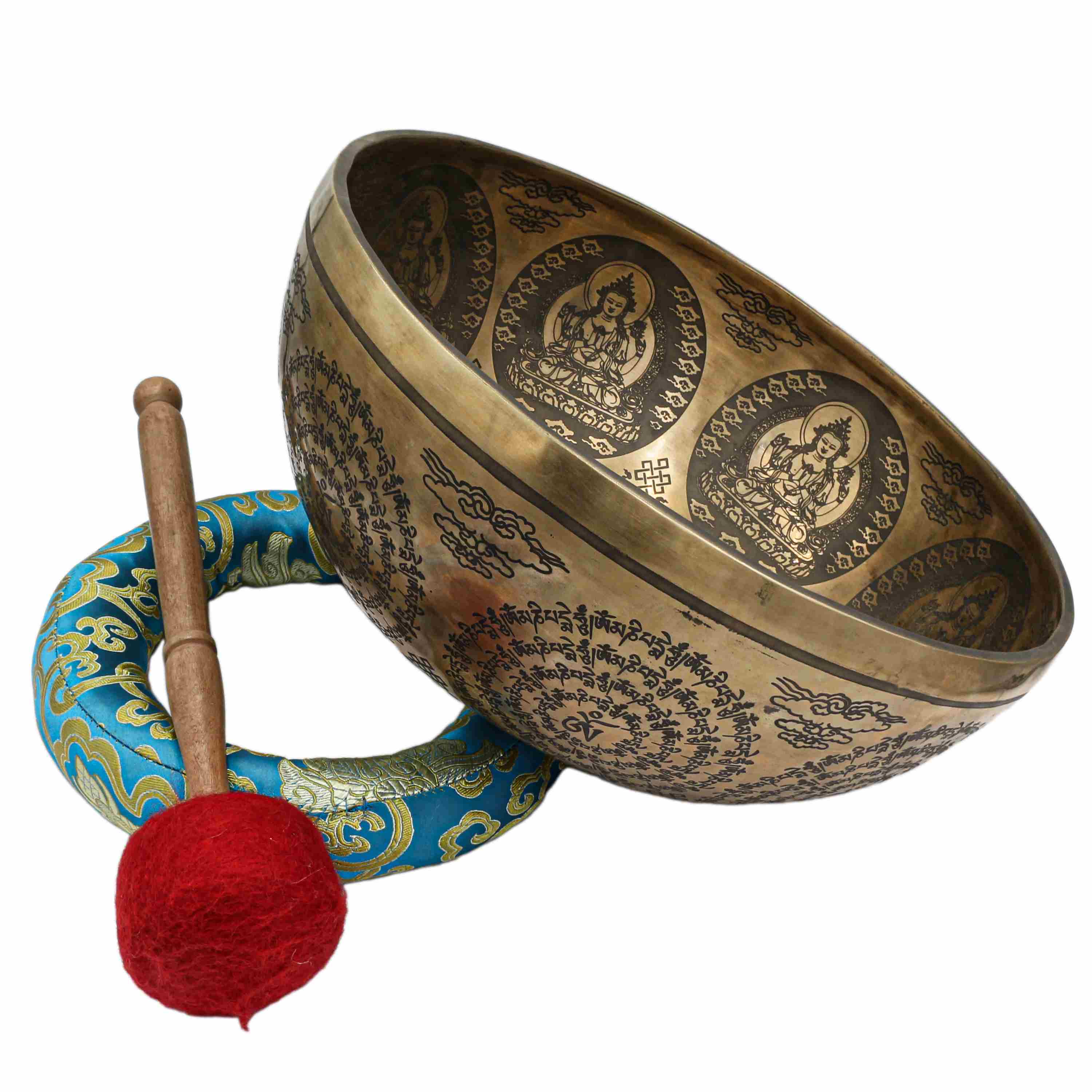 Buddhist Hand Beaten Jambati Singing Bowl, <span Style=