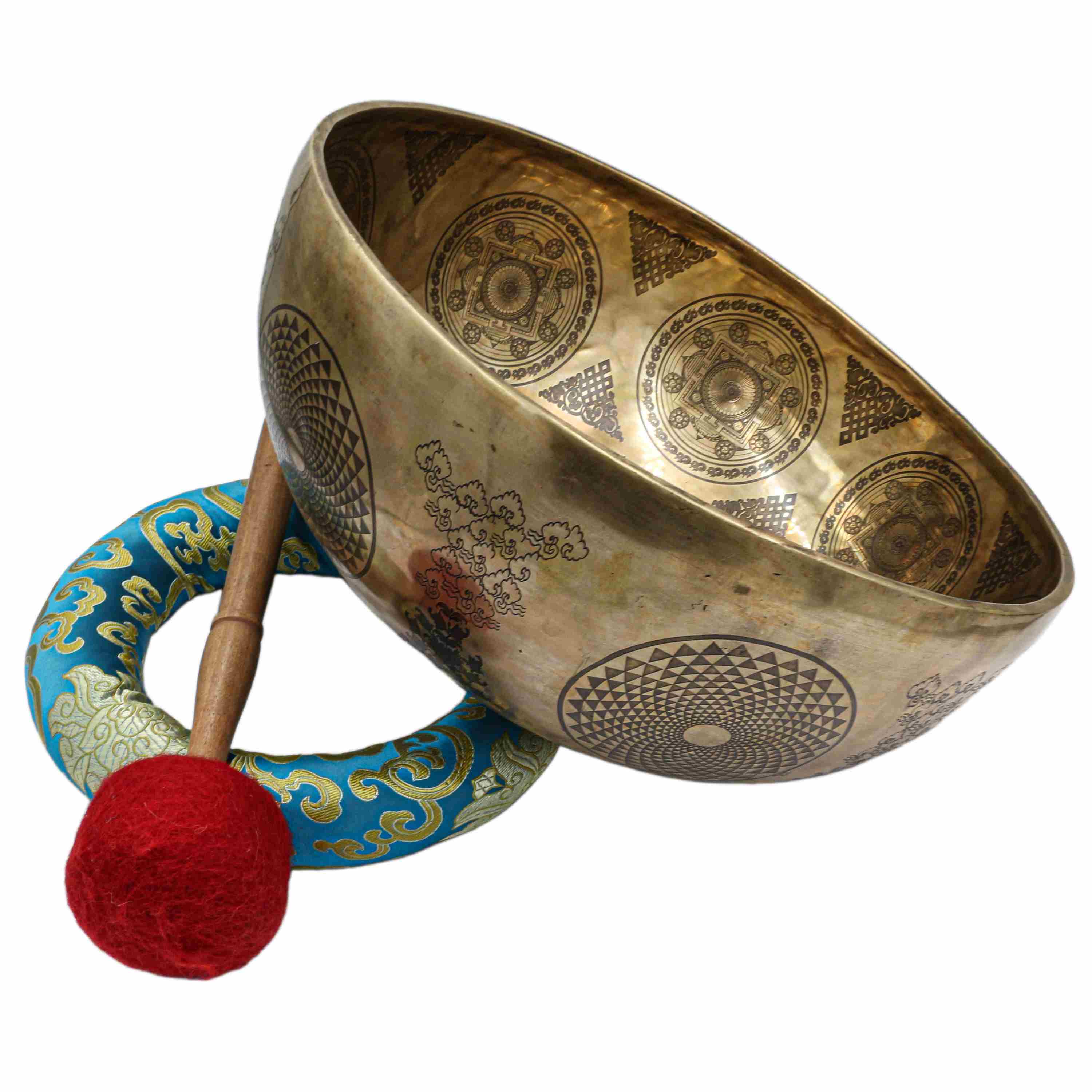 Buddhist Hand Beaten Jambati Singing Bowl, <span Style=