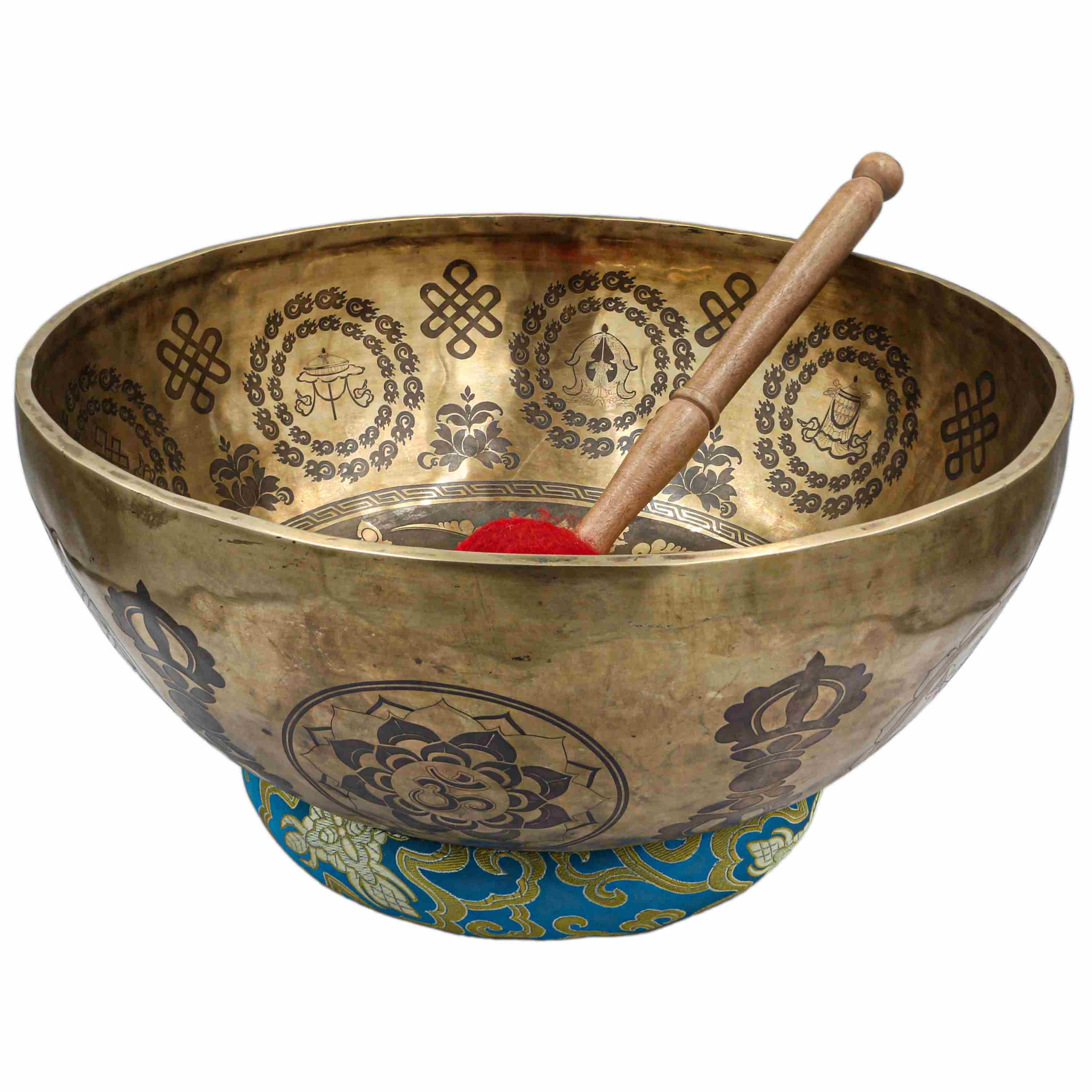 Buddhist Hand Beaten Jambati Singing Bowl, <span Style=