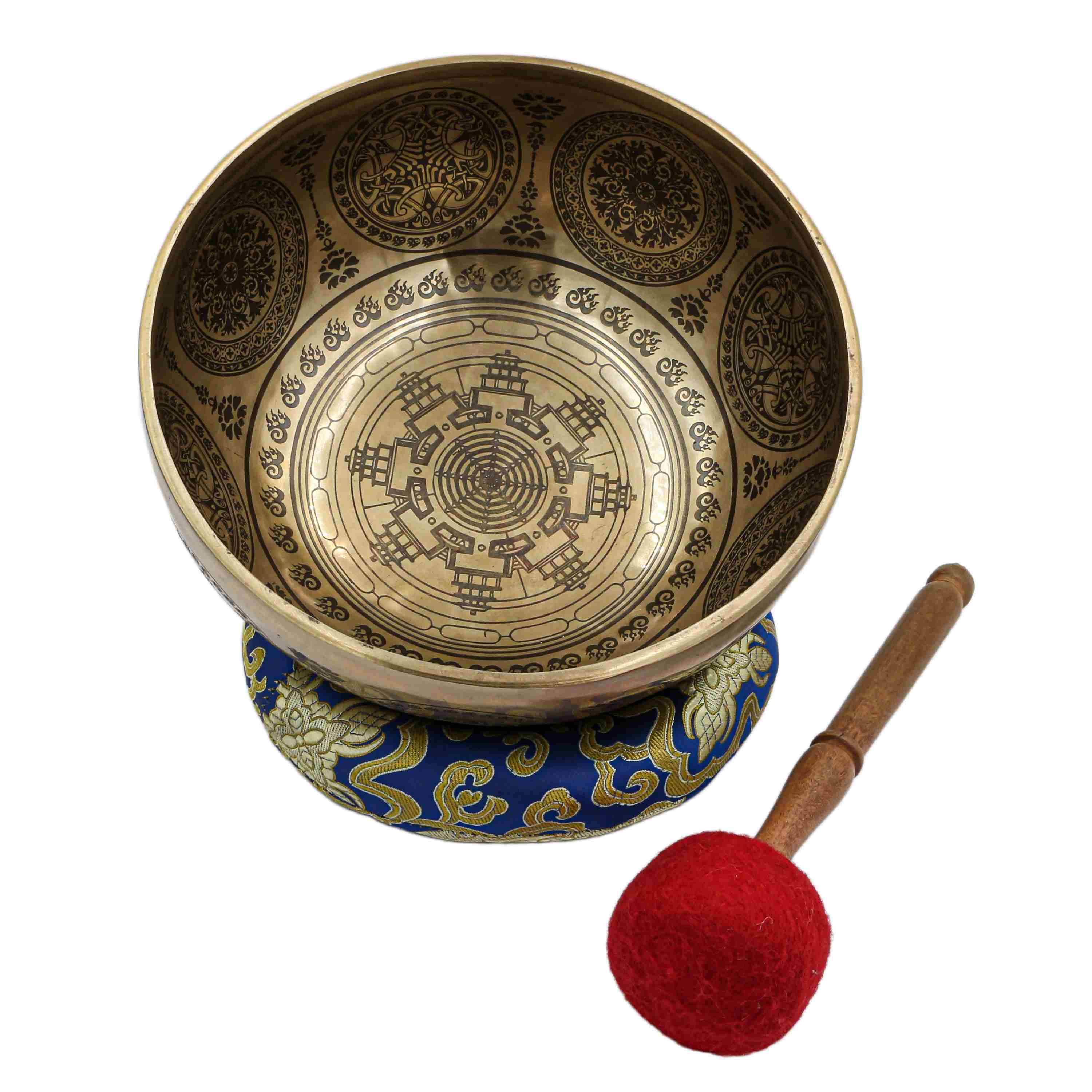 Buddhist Hand Beaten Jambati Singing Bowl, <span Style=