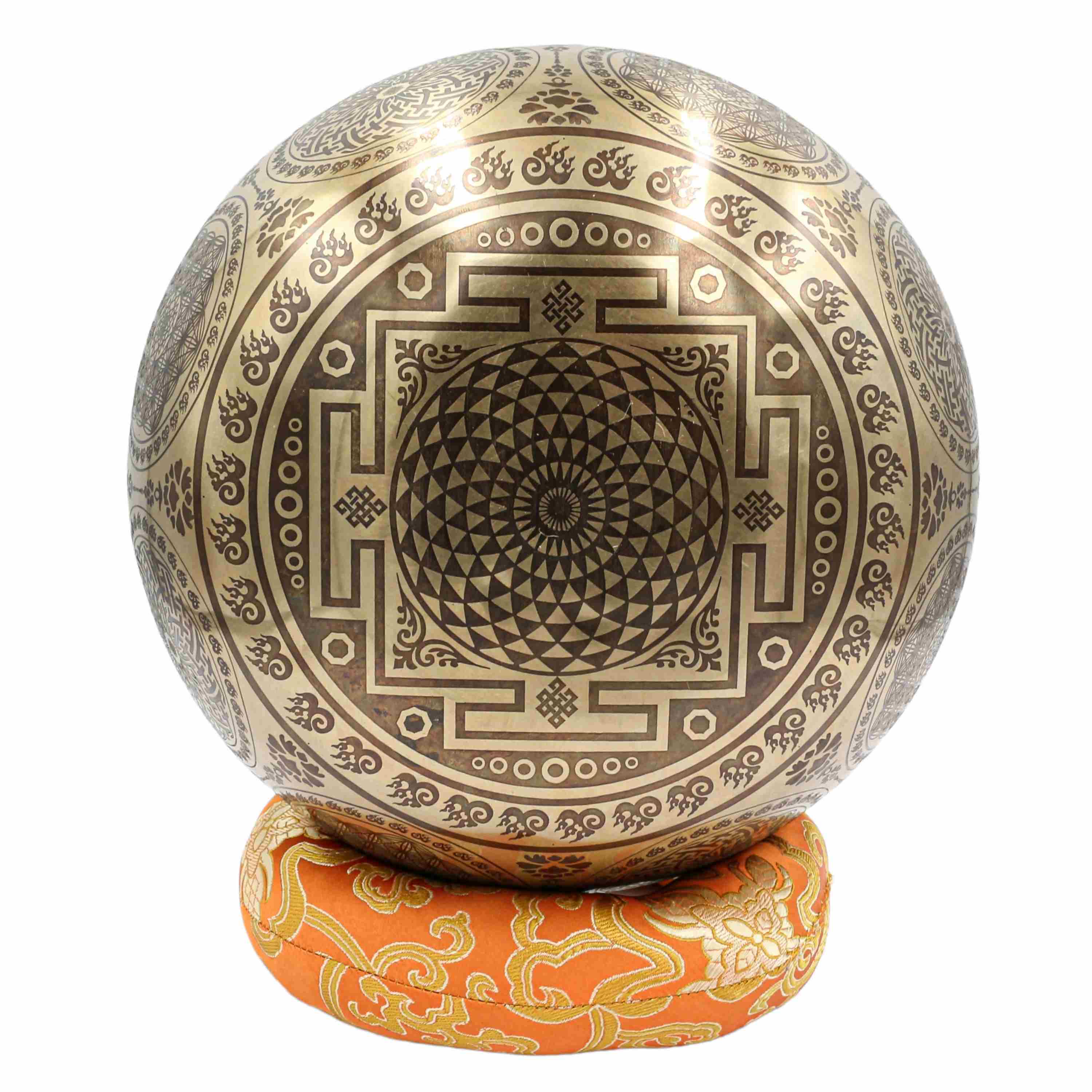 Buddhist Hand Beaten Jambati Singing Bowl, <span Style=