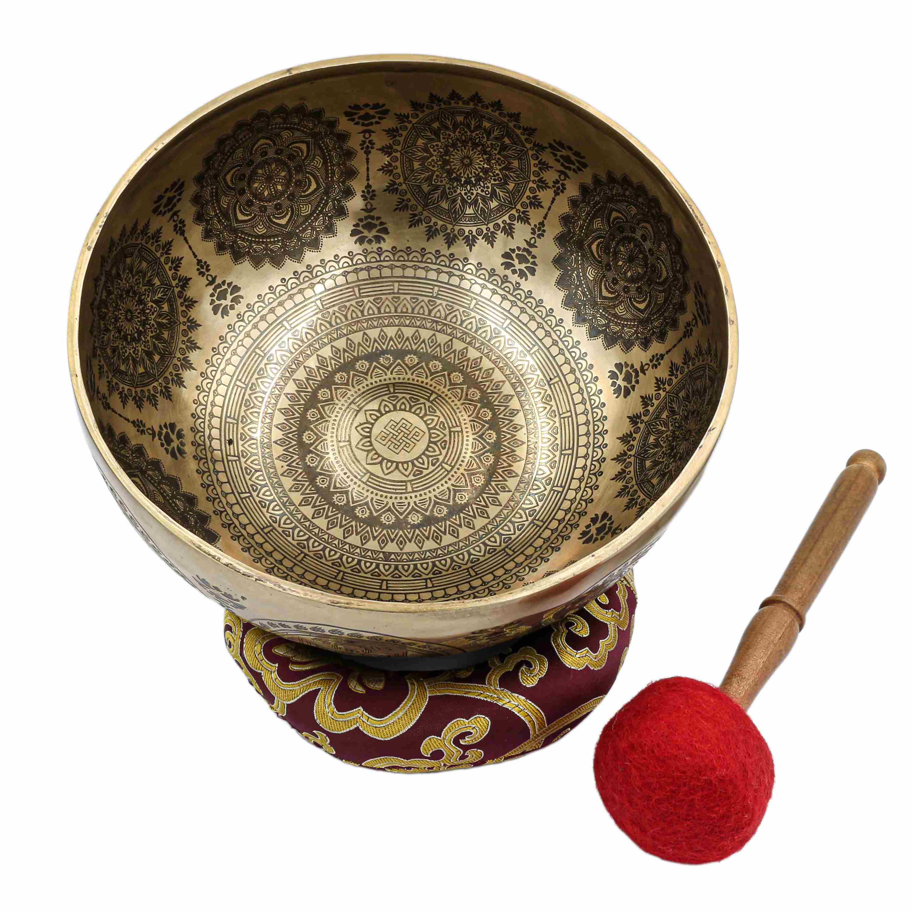 Buddhist Hand Beaten Jambati Singing Bowl, <span Style=