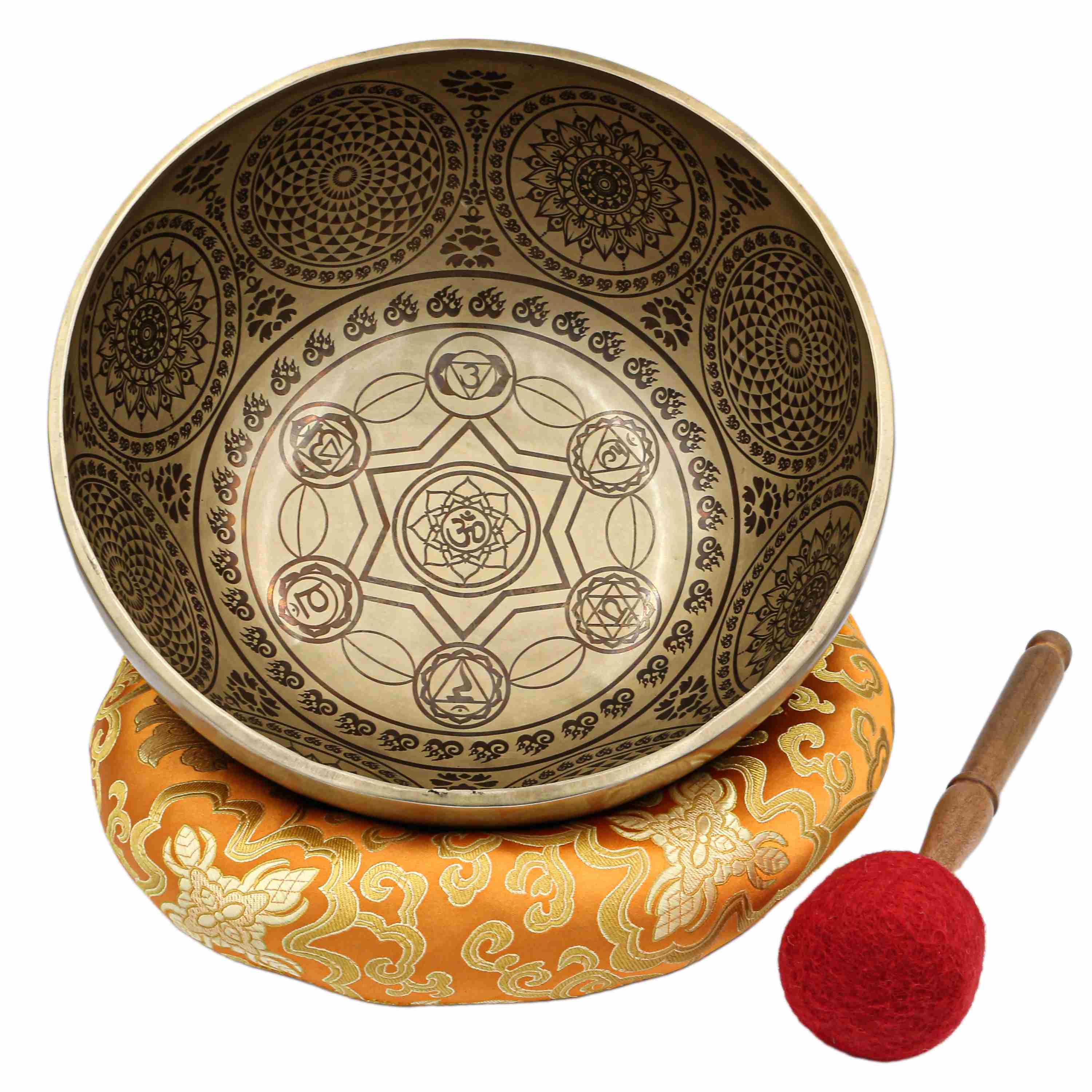 Buddhist Hand Beaten Jambati Singing Bowl, <span Style=