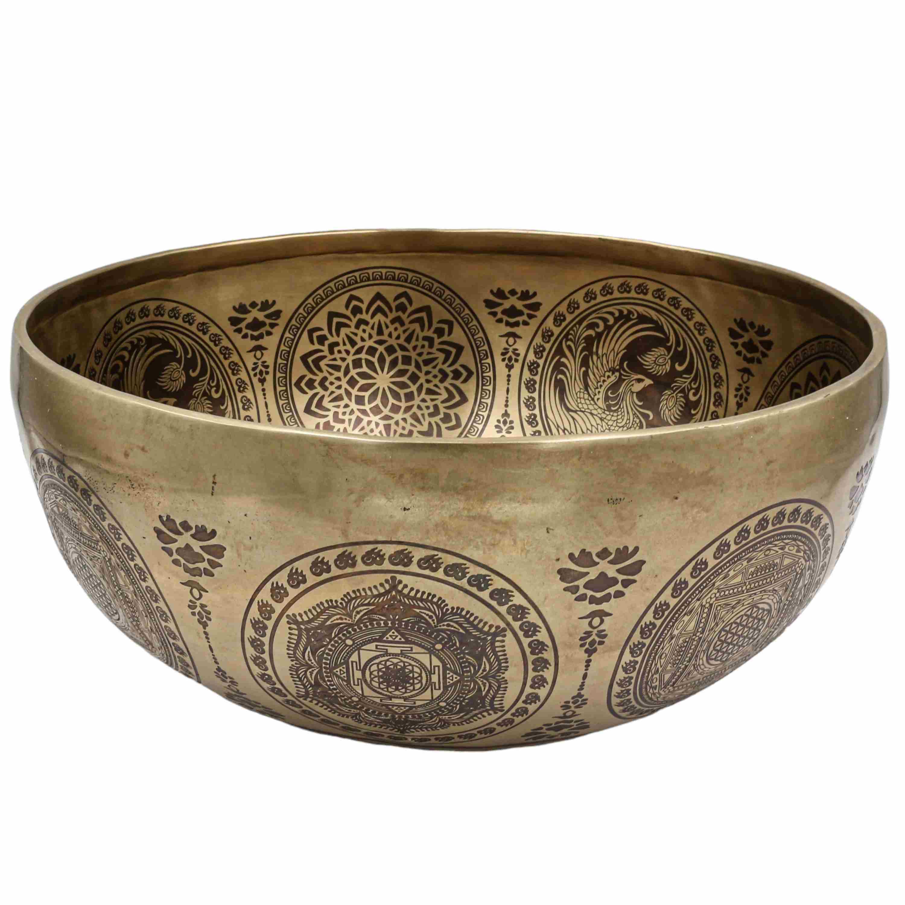 Singing Bbuddhist Hand Beaten Jambati Singing Bowl, <span Style=