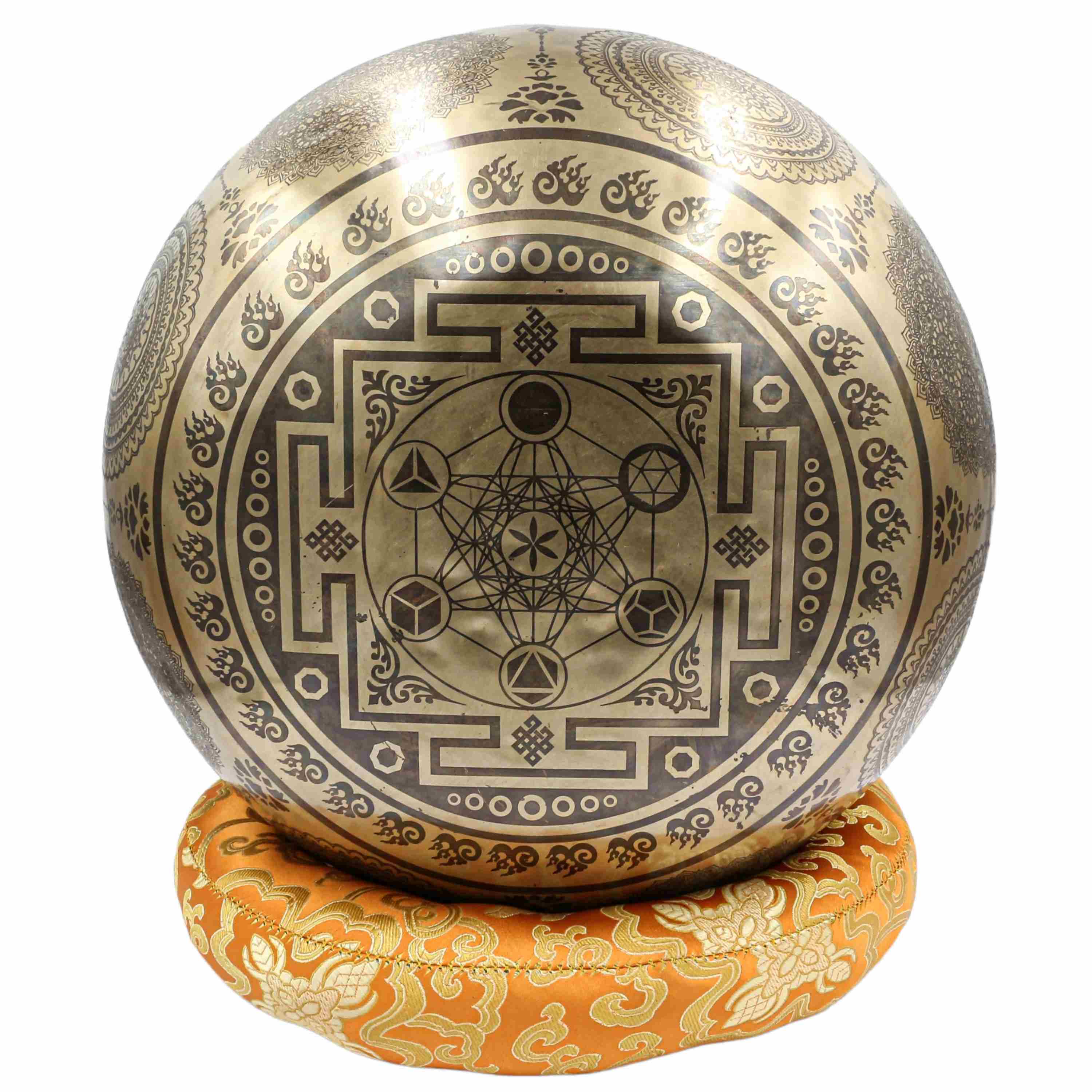 Buddhist Hand Beaten Jambati Singing Bowl, <span Style=