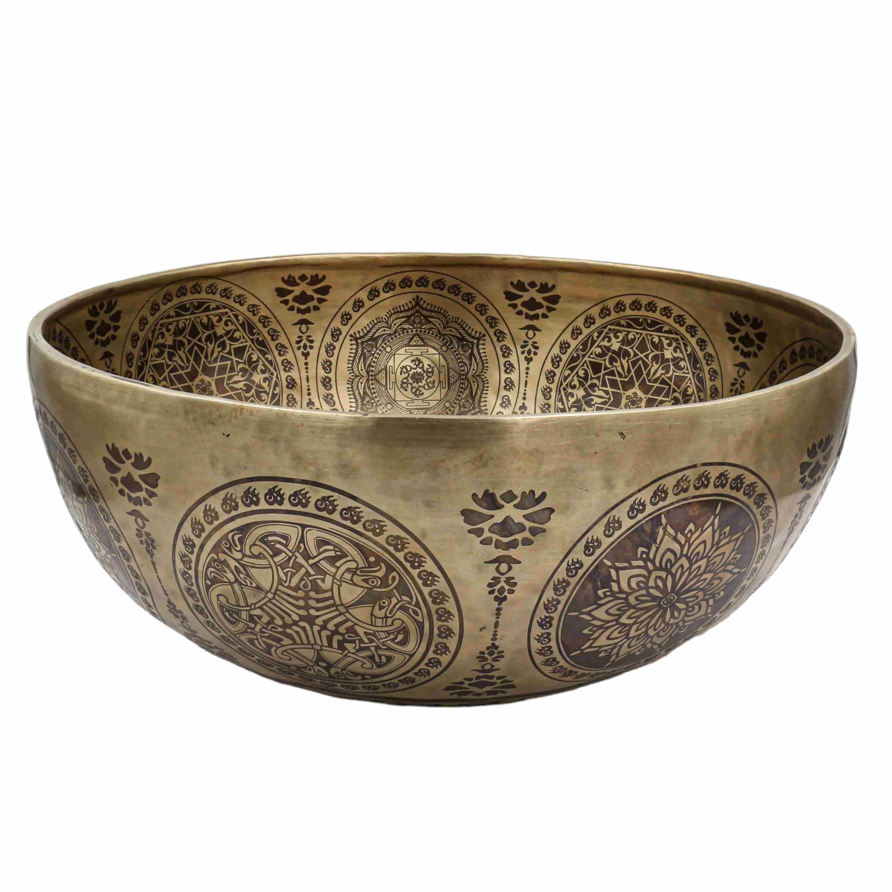 Buddhist Hand Beaten Jambati Singing Bowl, <span Style=