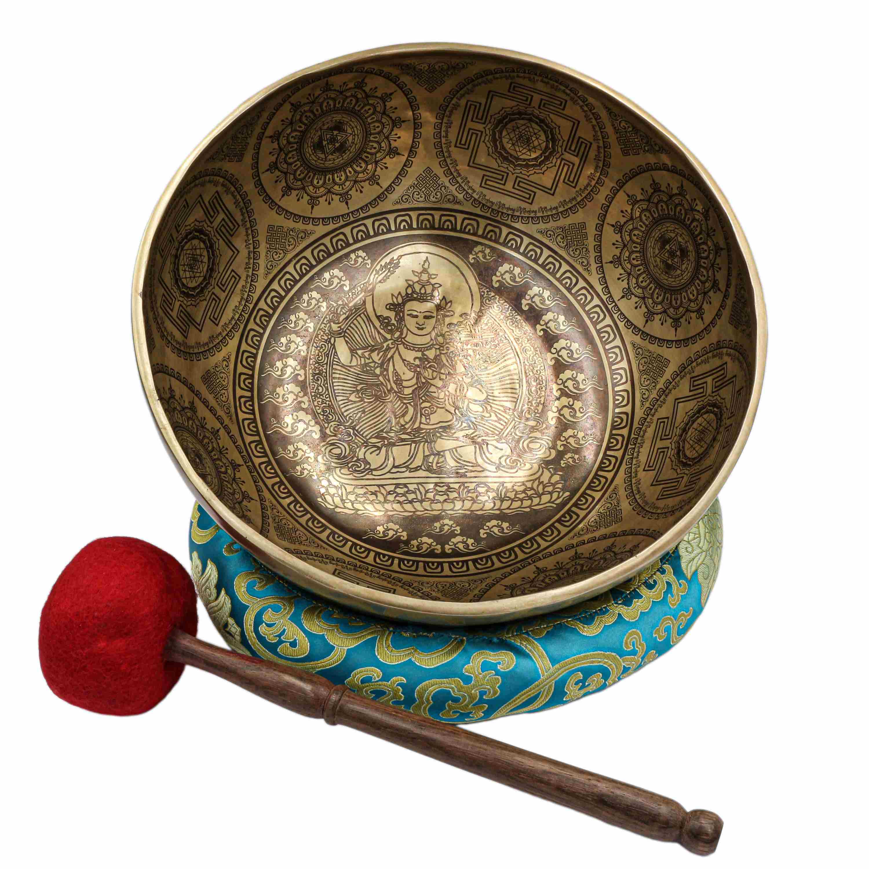 Buddhist Hand Beaten Jambati Singing Bowl, <span Style=