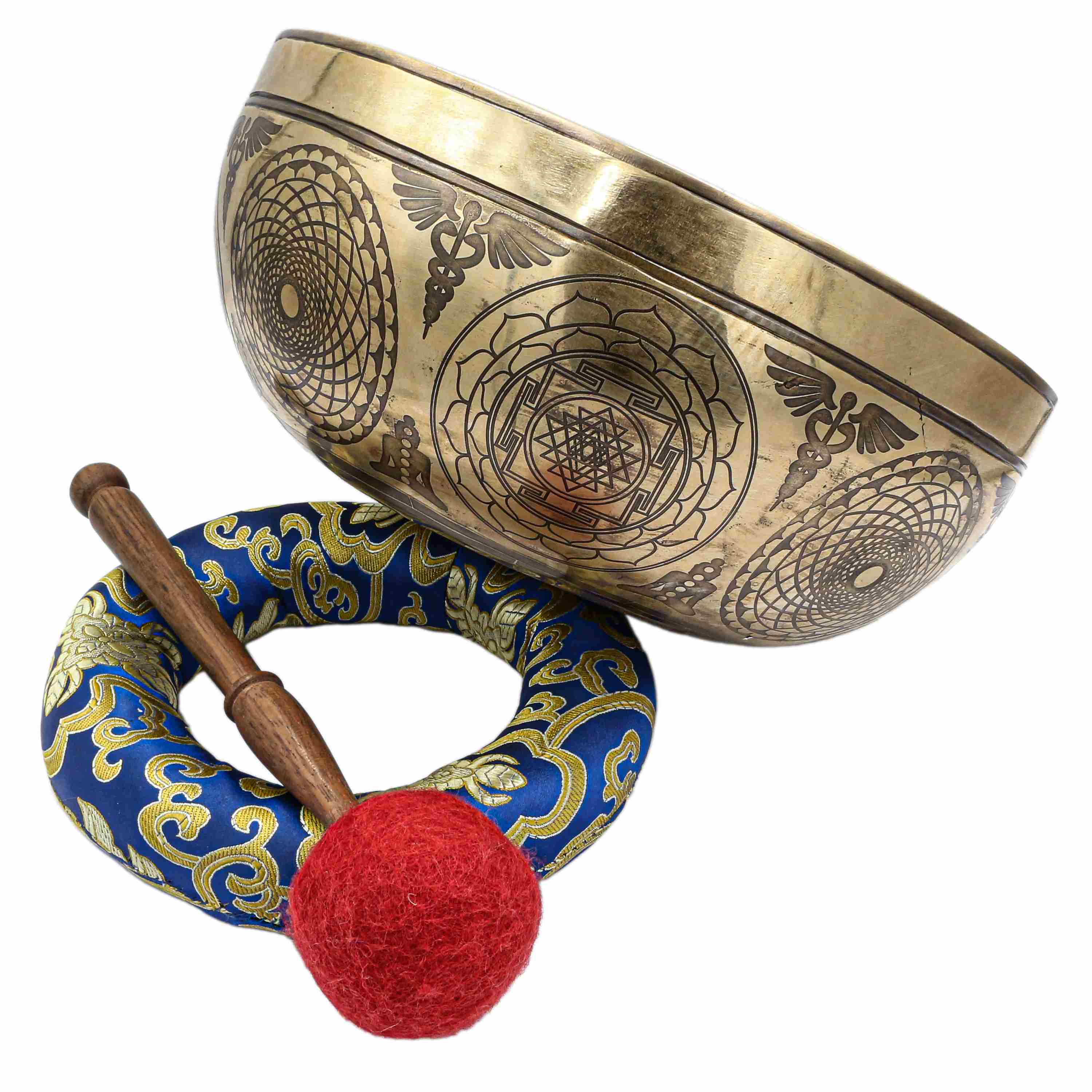 Buddhist Hand Beaten Jambati Singing Bowl, <span Style=