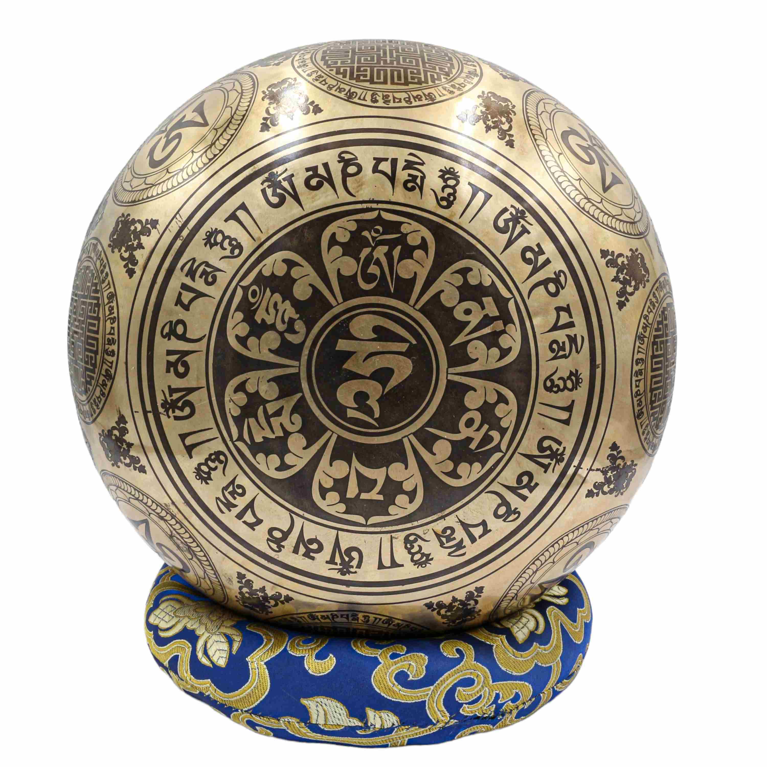 Buddhist Hand Beaten Jambati Singing Bowl, <span Style=