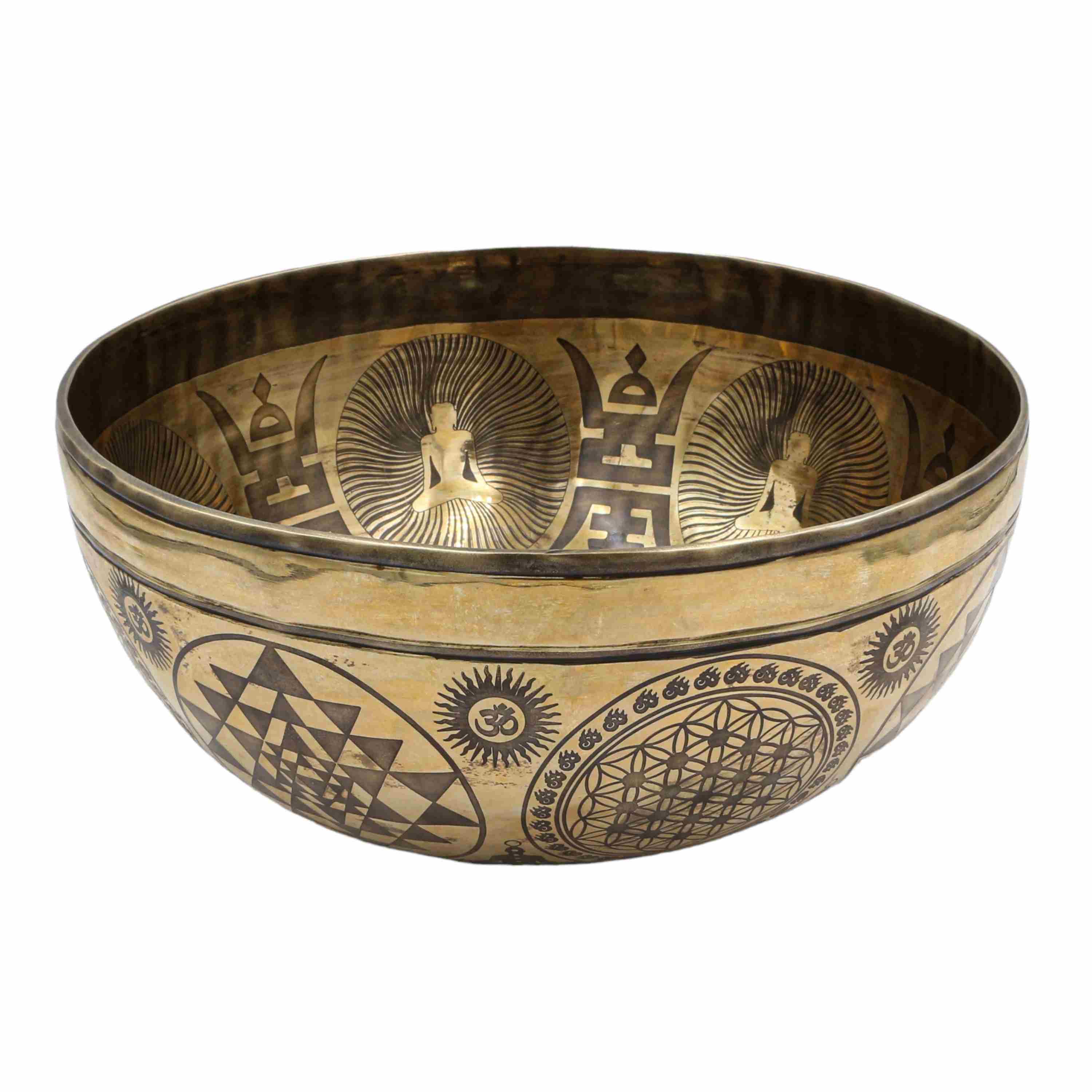 Buddhist Hand Beaten Jambati Singing Bowl, <span Style=