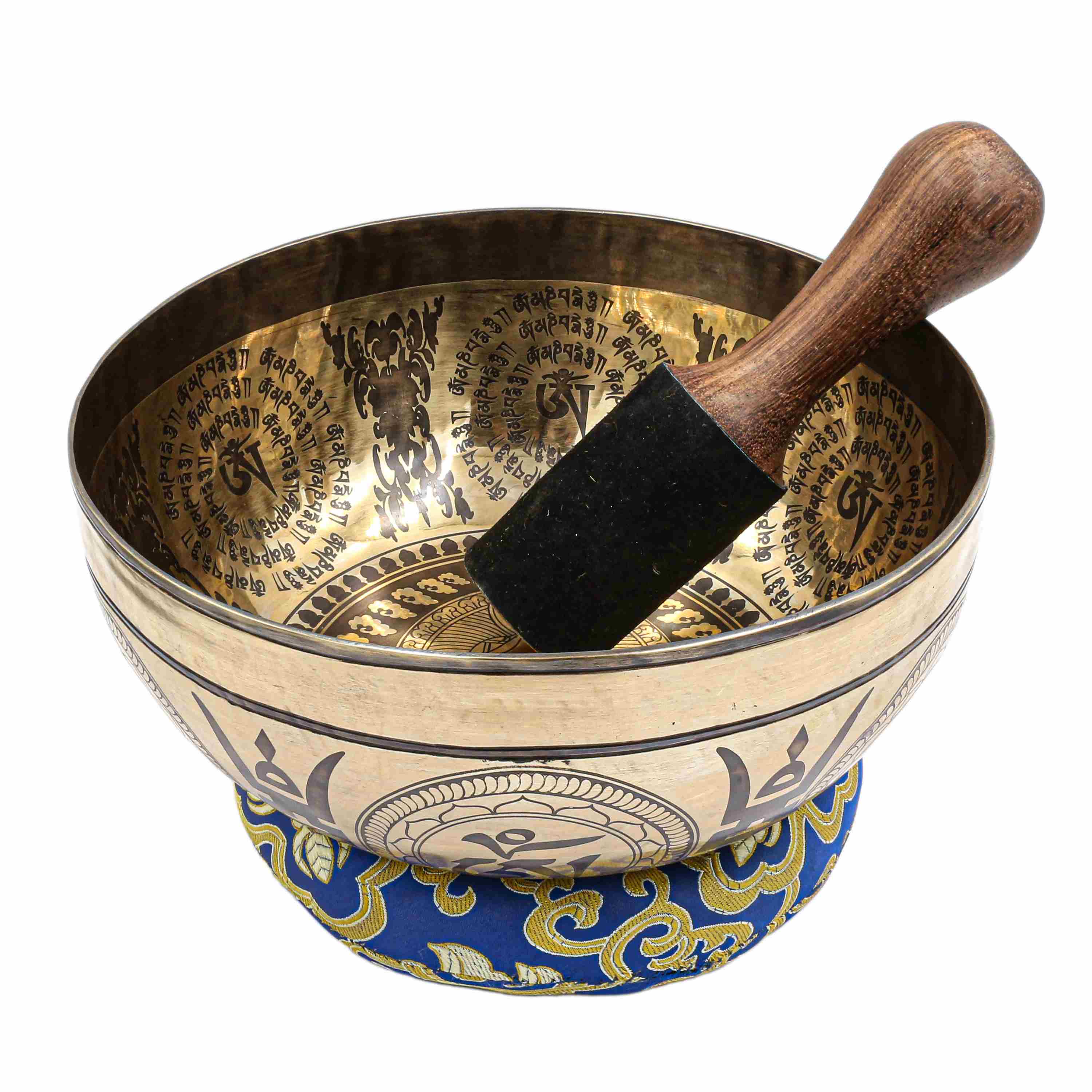 Buddhist Hand Beaten Jambati Singing Bowl, <span Style=