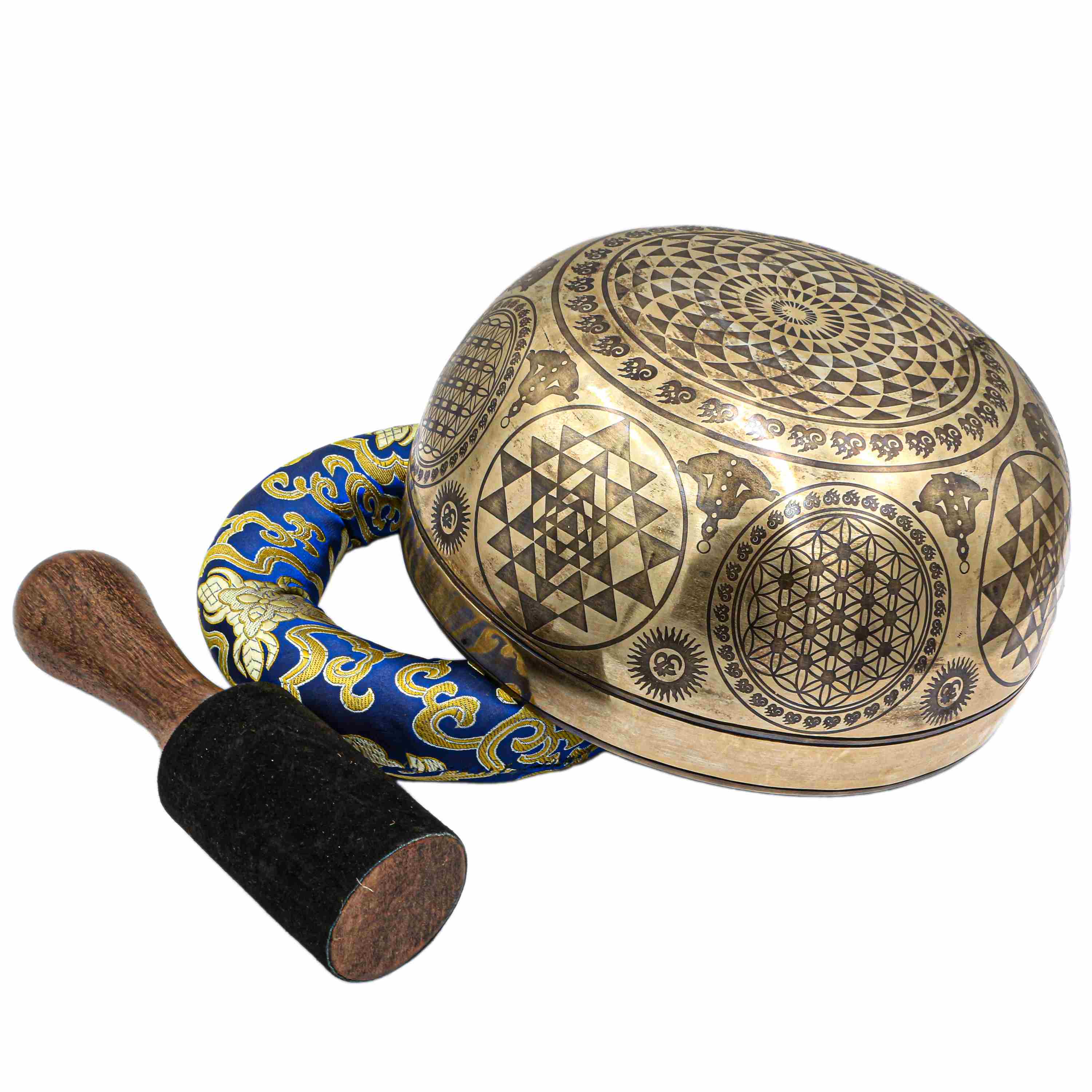 Buddhist Hand Beaten Jambati Singing Bowl, <span Style=