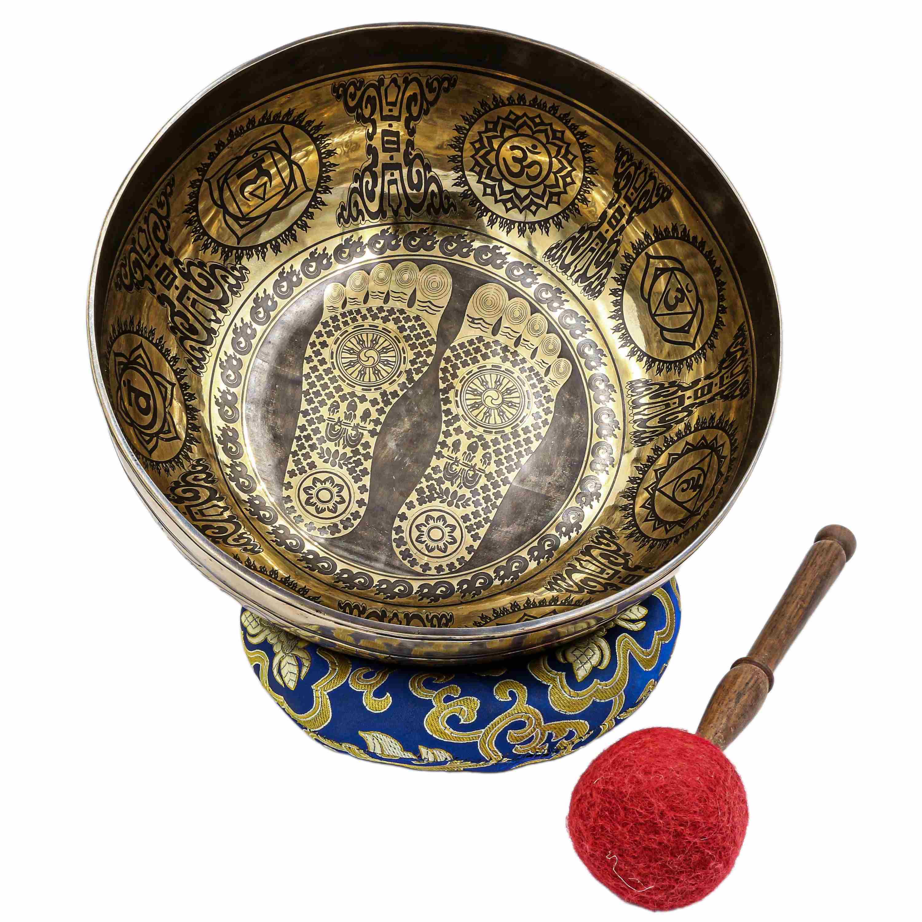 Buddhist Hand Beaten Jambati Singing Bowl, <span Style=