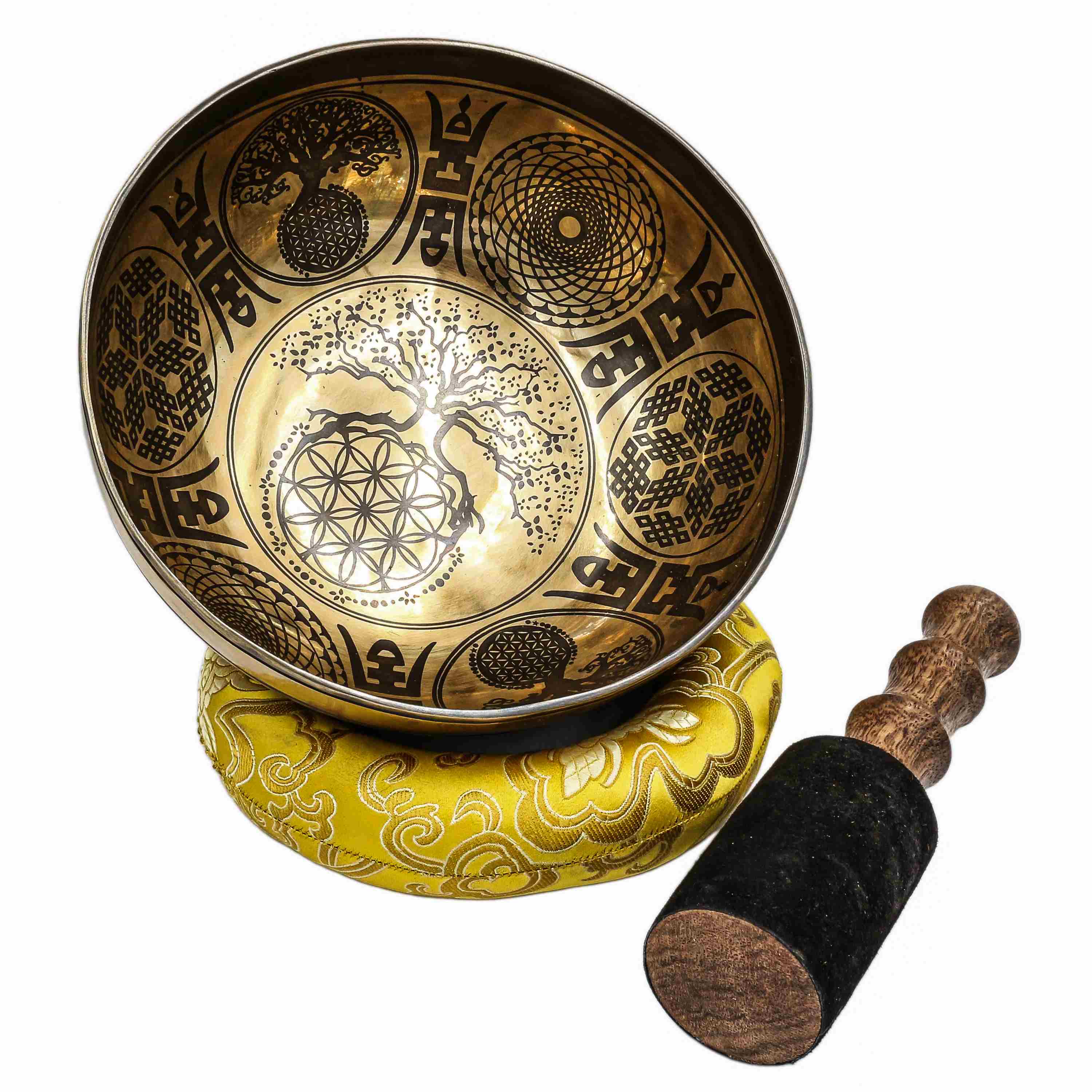 Buddhist Hand Beaten Jambati Singing Bowl, <span Style=