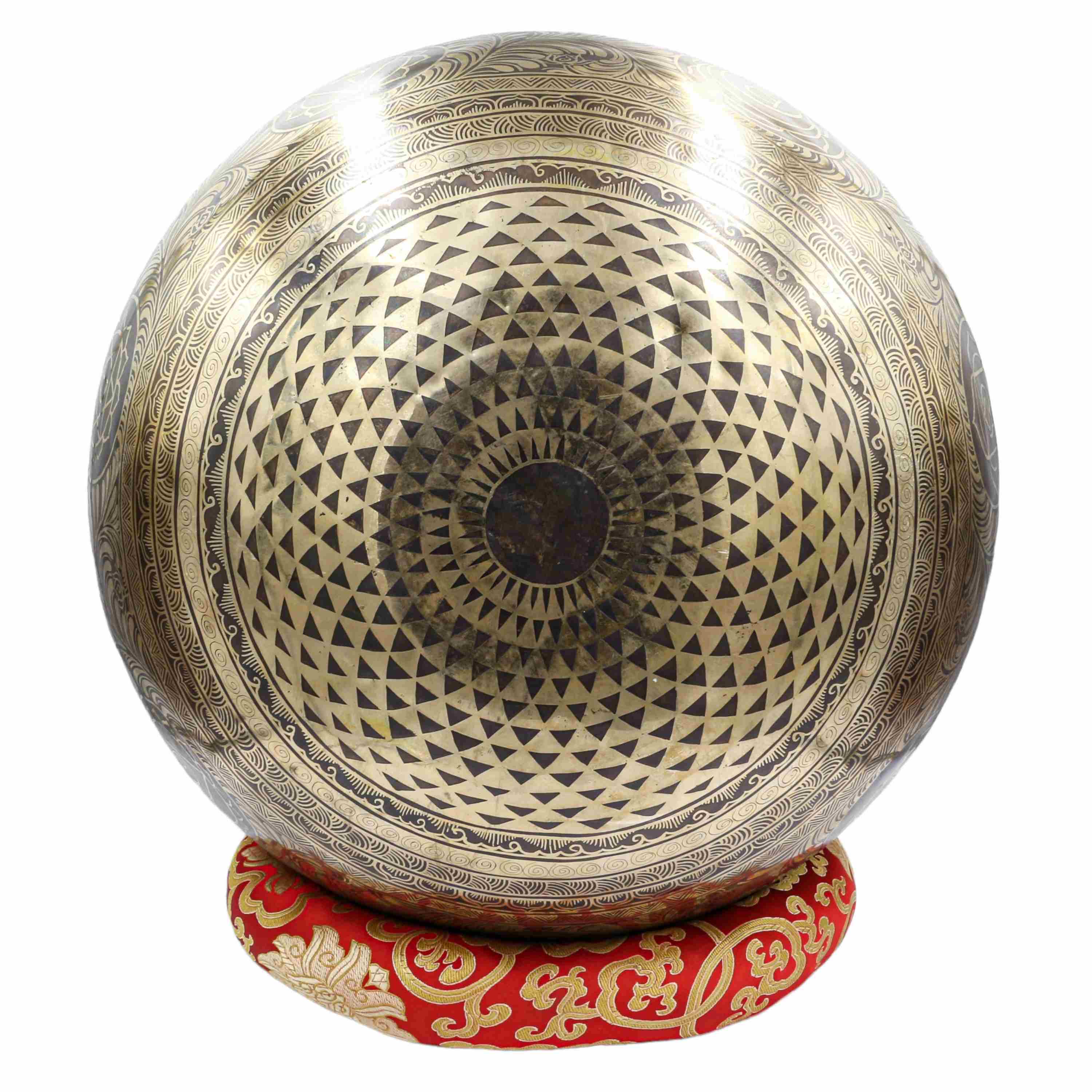 Buddhist Hand Beaten Jambati Singing Bowl, <span Style=