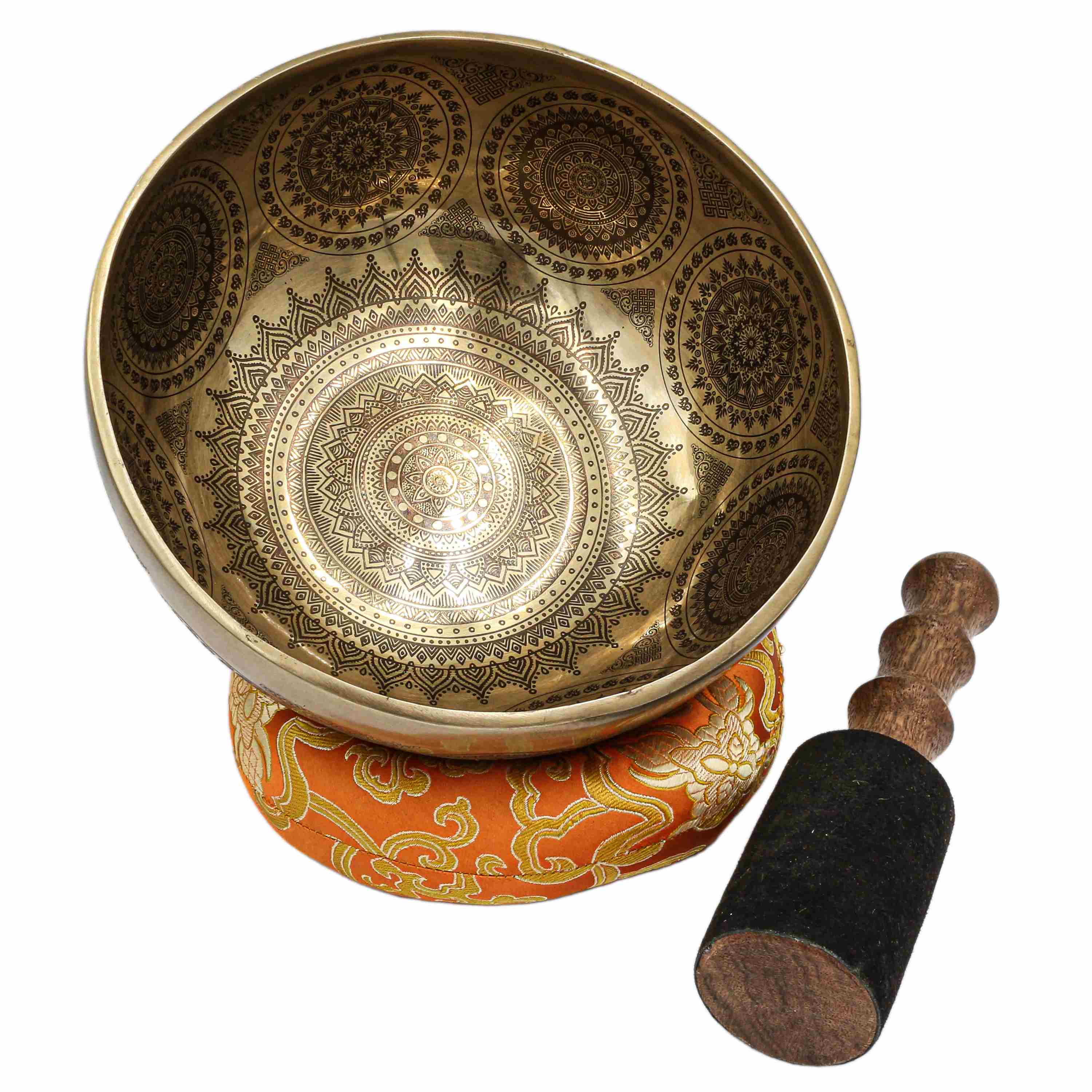 Buddhist Hand Beaten Jambati Singing Bowl, <span Style=