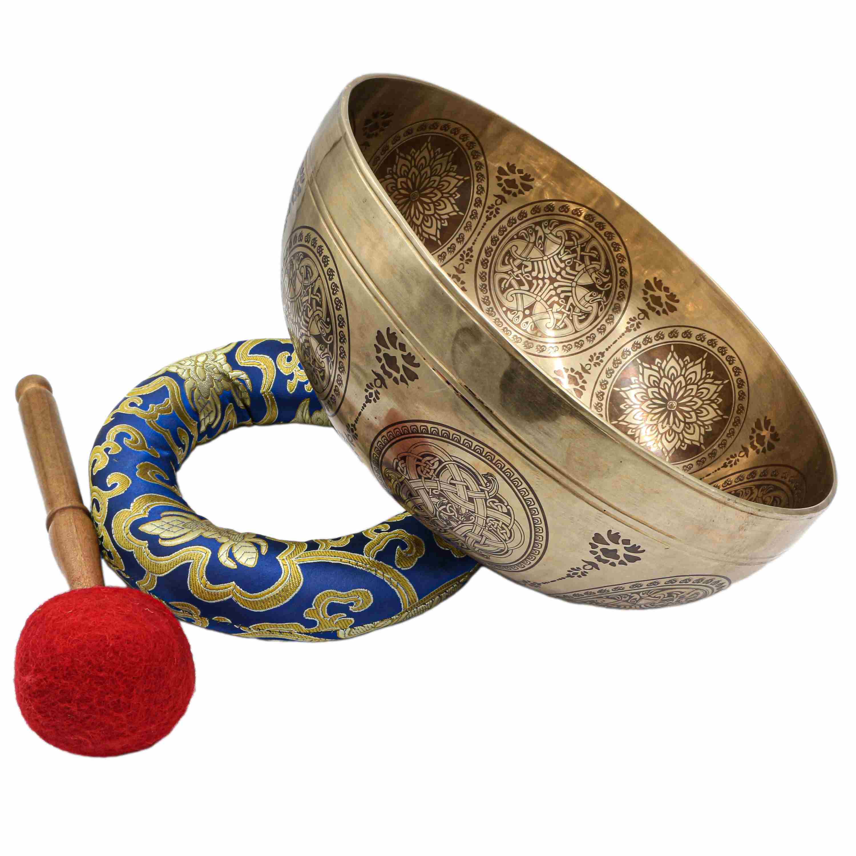 Buddhist Hand Beaten Jambati Singing Bowl, <span Style=