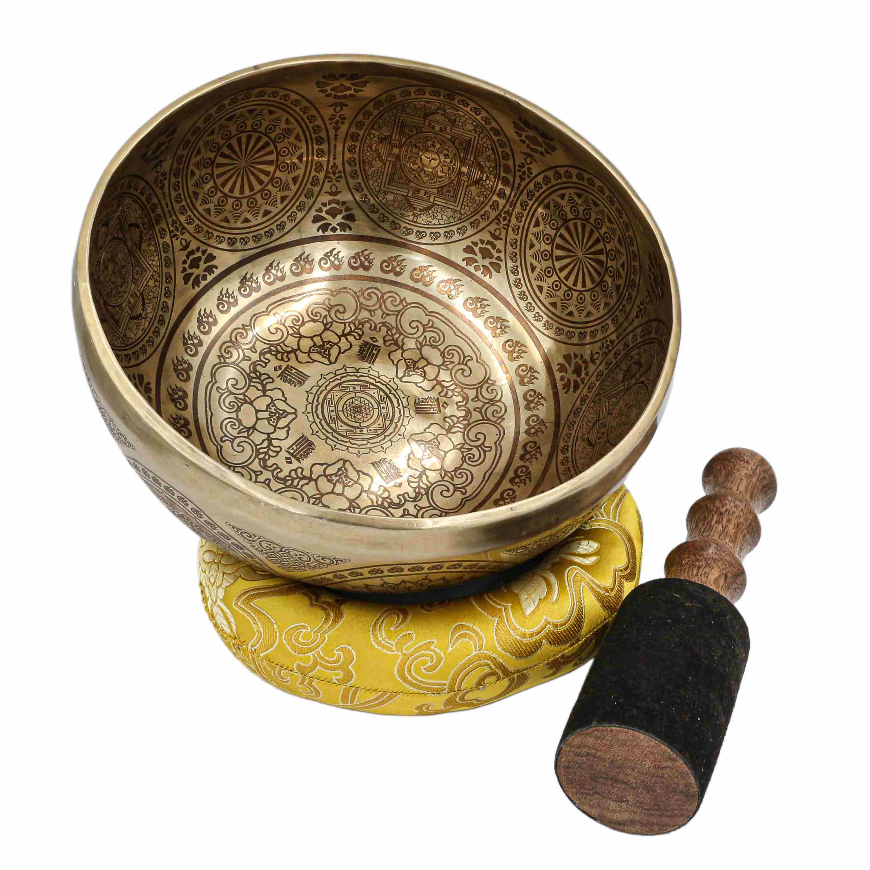 Buddhist Hand Beaten Jambati Singing Bowl, <span Style=