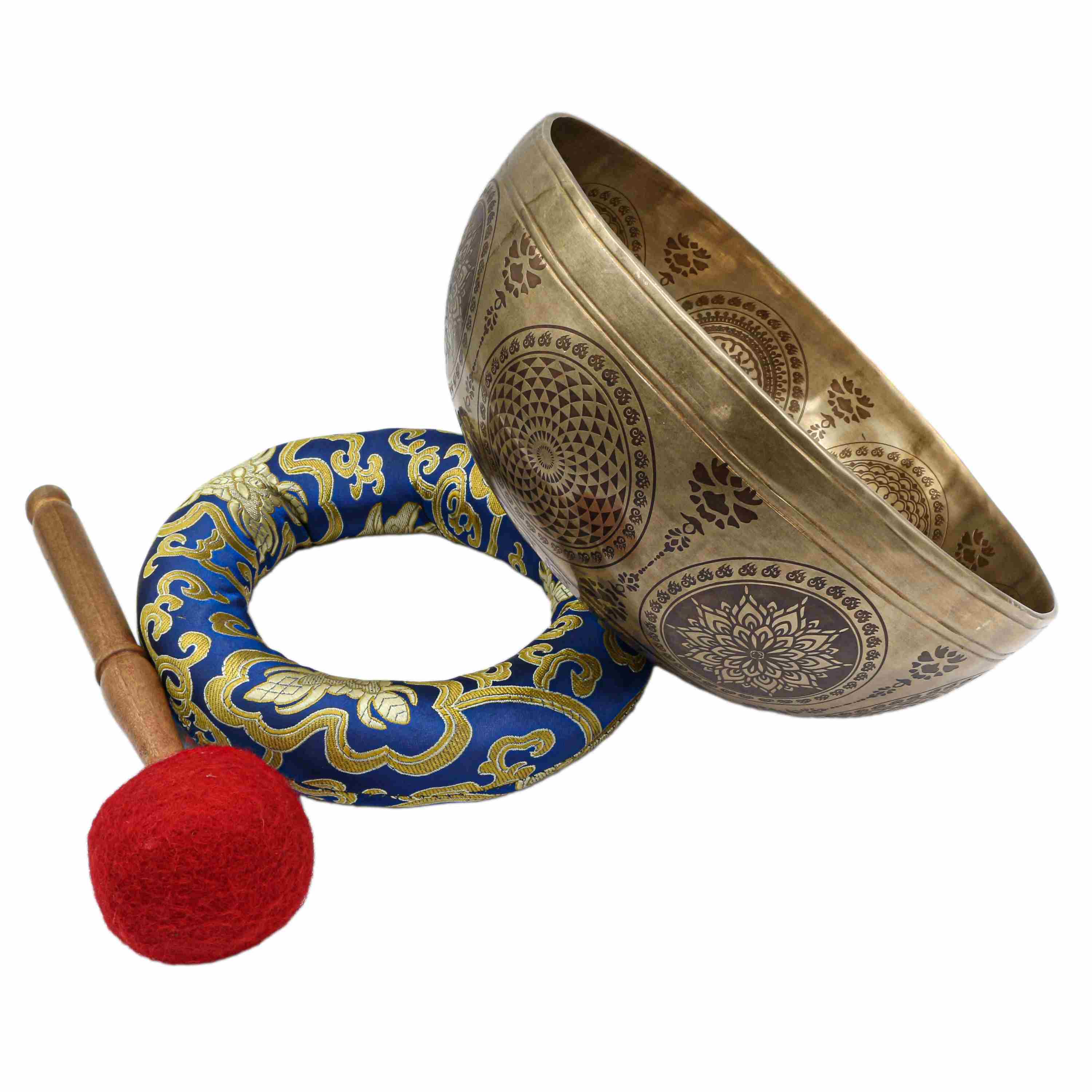 Buddhist Hand Beaten Jambati Singing Bowl, <span Style=