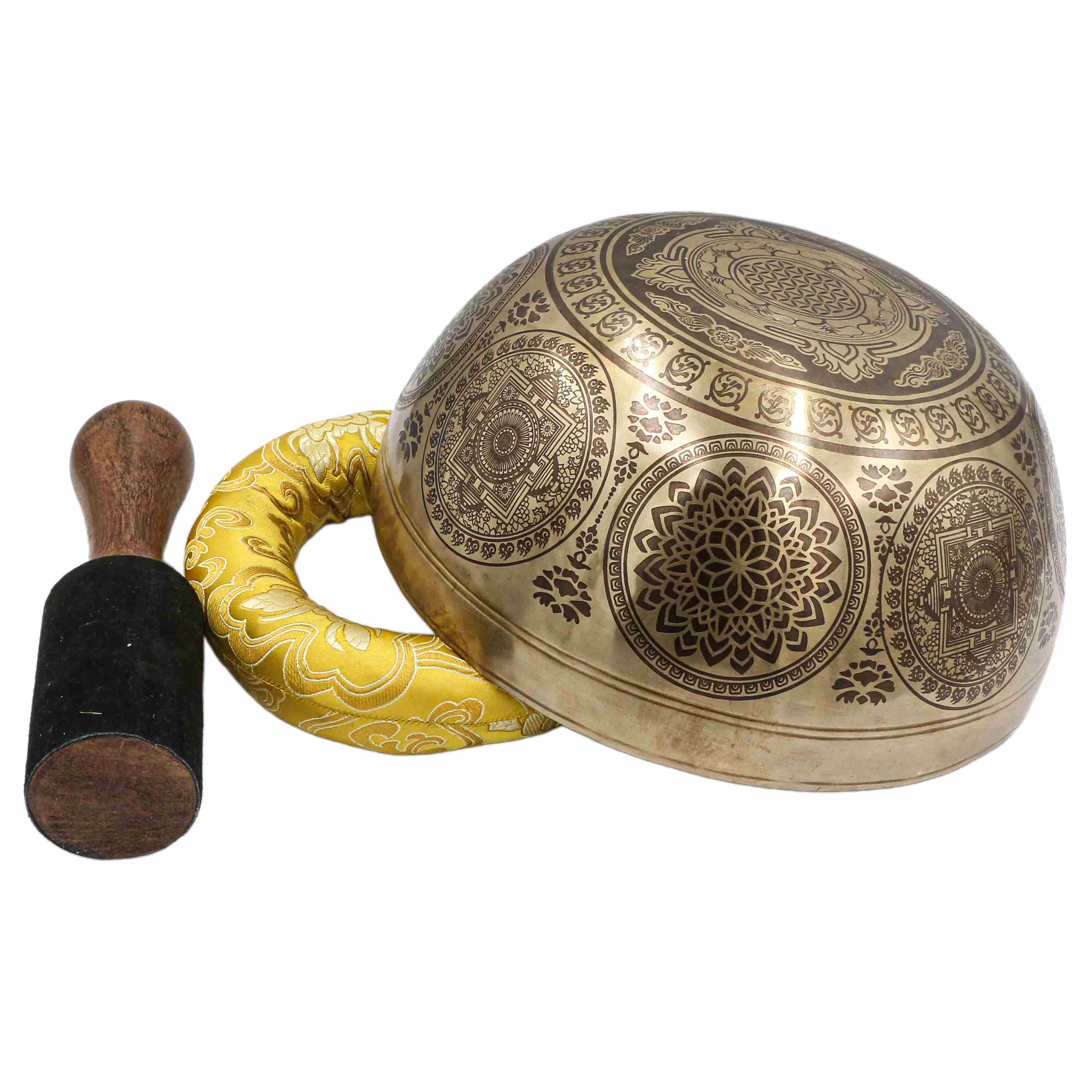 Buddhist Hand Beaten Jambati Singing Bowl, <span Style=