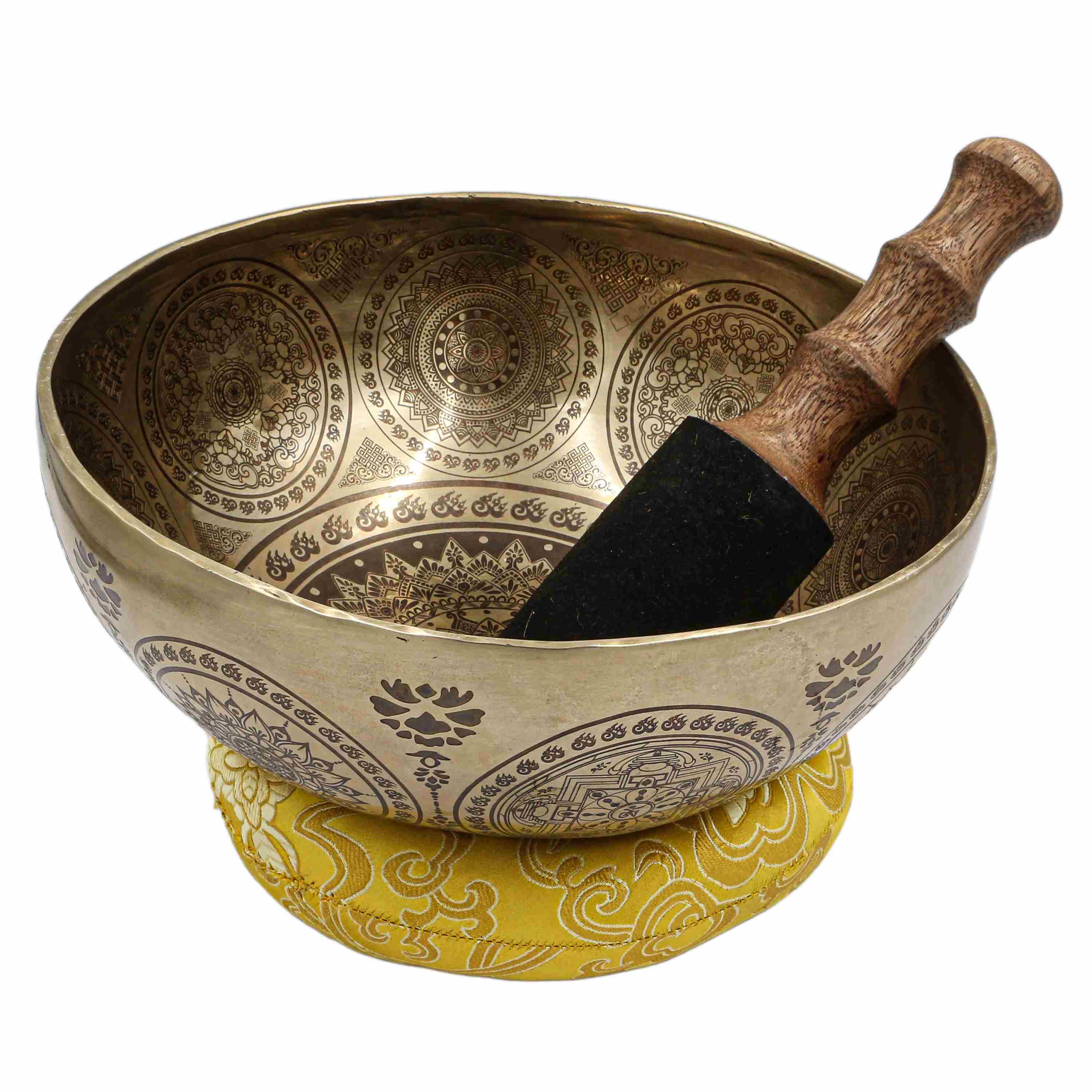 Buddhist Hand Beaten Jambati Singing Bowl, <span Style=