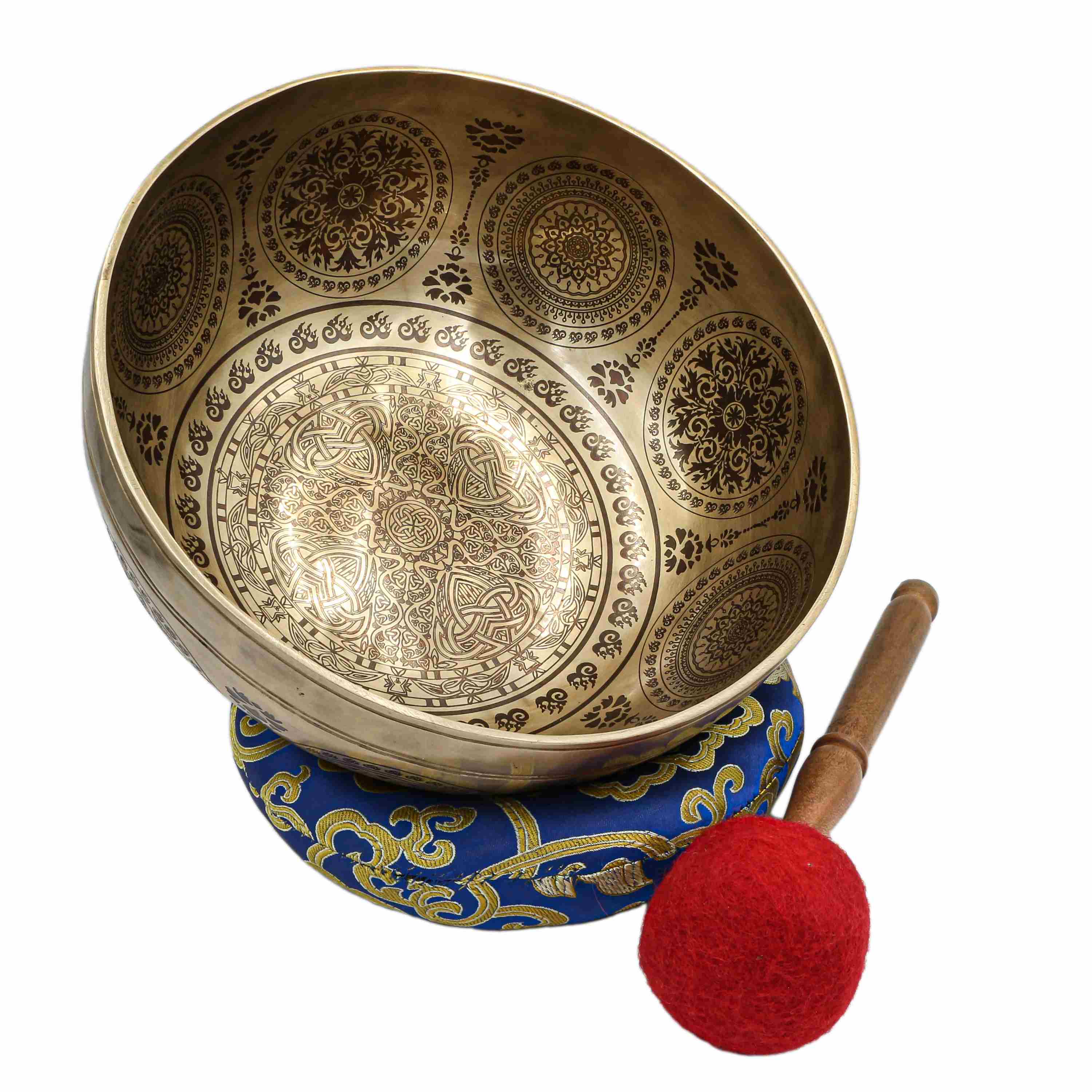 Buddhist Hand Beaten Jambati Singing Bowl, <span Style=