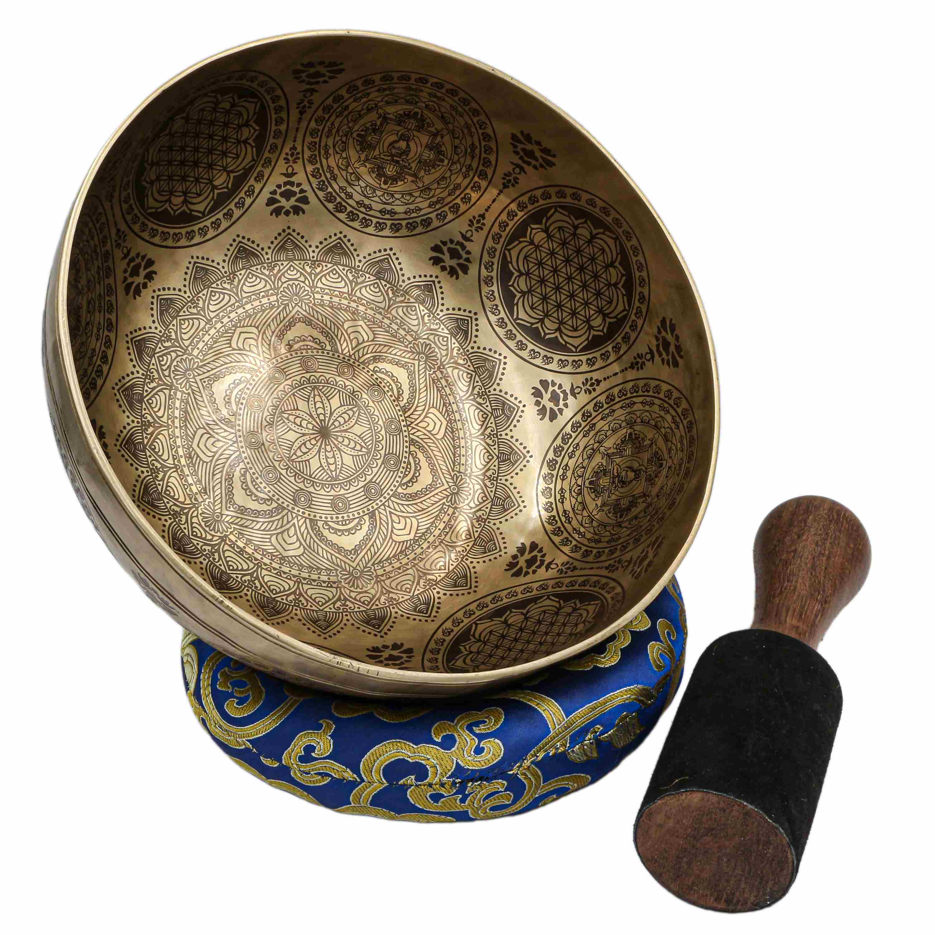 Buddhist Hand Beaten Jambati Singing Bowl, <span Style=