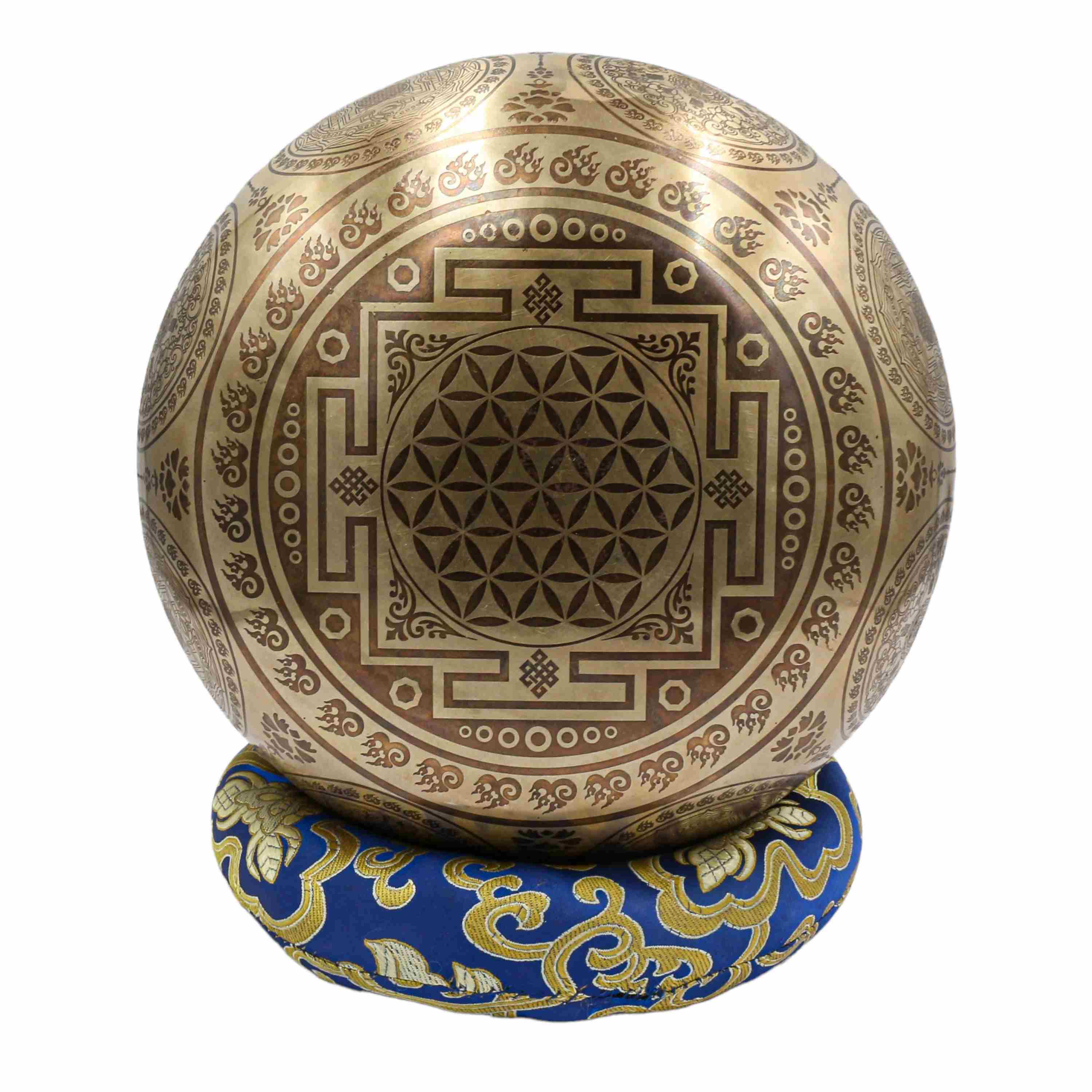 Buddhist Hand Beaten Jambati Singing Bowl, <span Style=