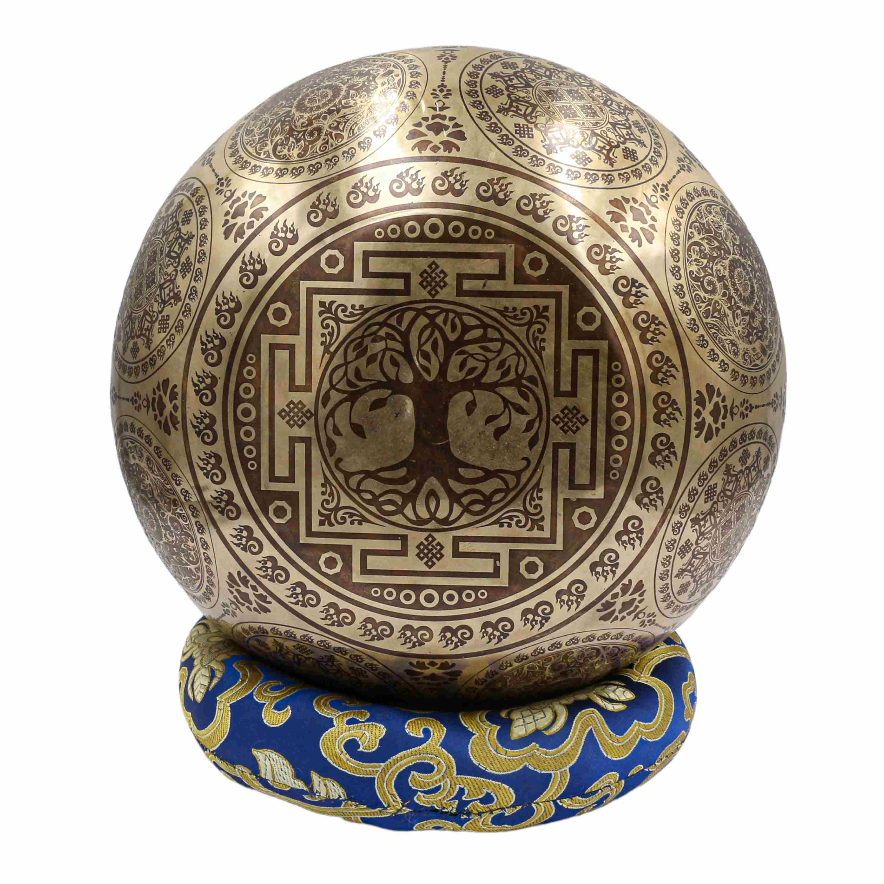 Buddhist Hand Beaten Jambati Singing Bowl, <span Style=