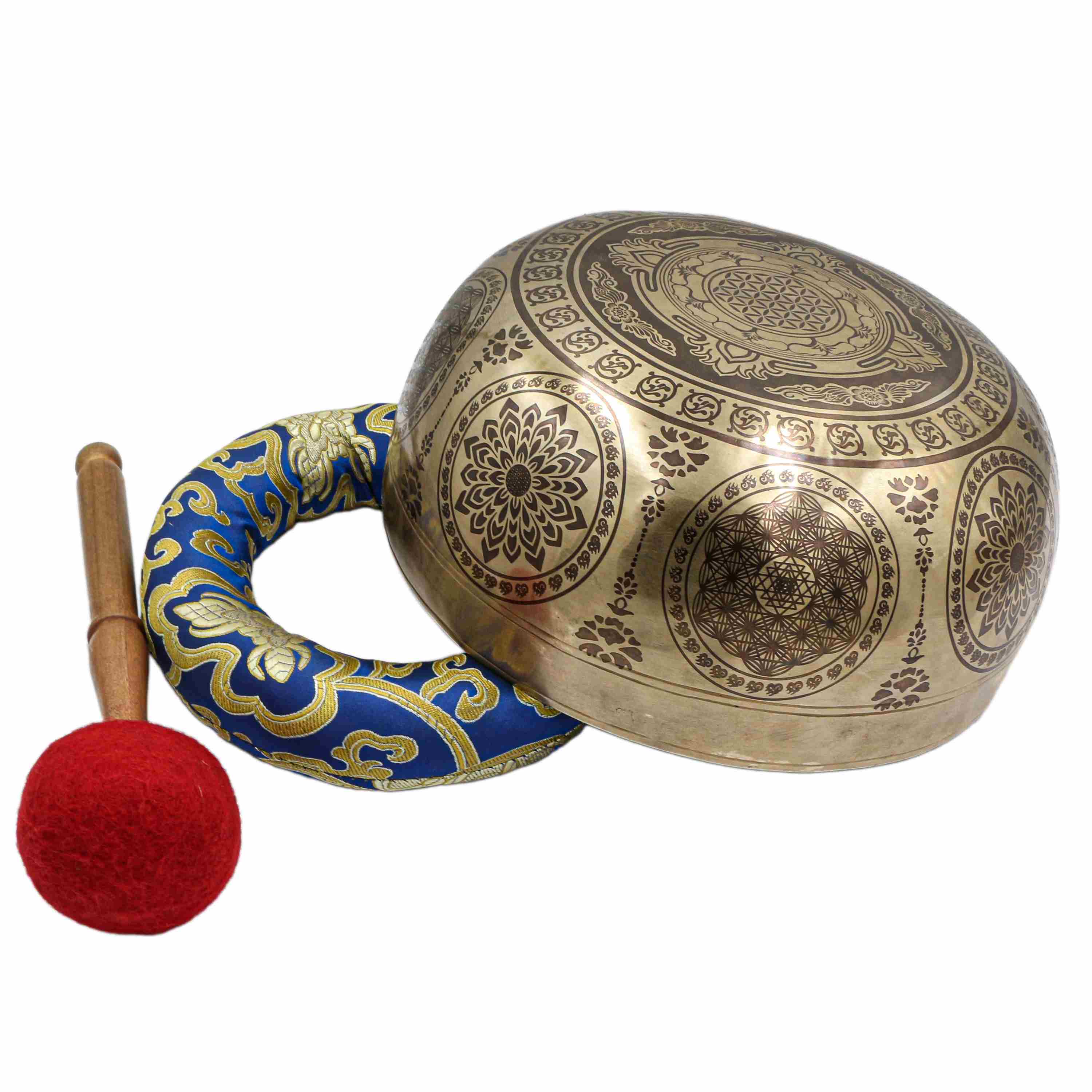 Buddhist Hand Beaten Jambati Singing Bowl, <span Style=