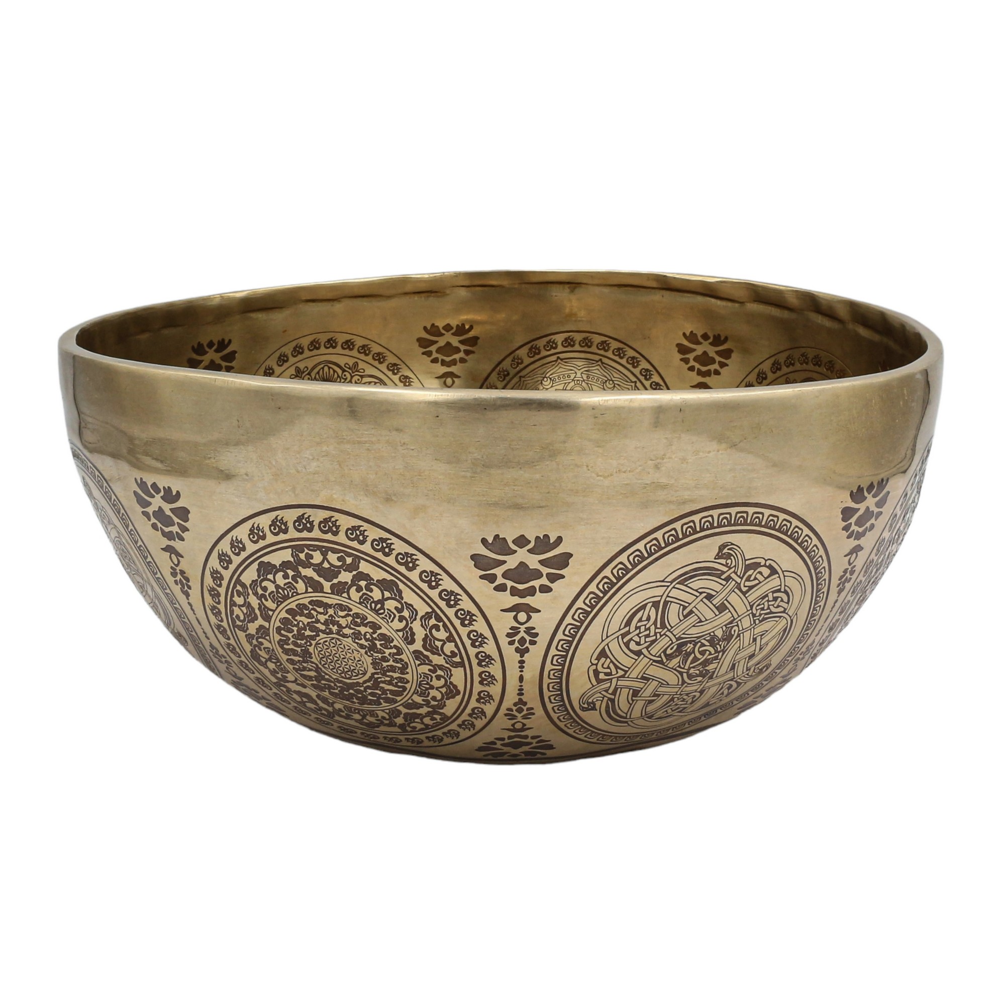 Buddhist Hand Beaten Jambati Singing Bowl, <span Style=