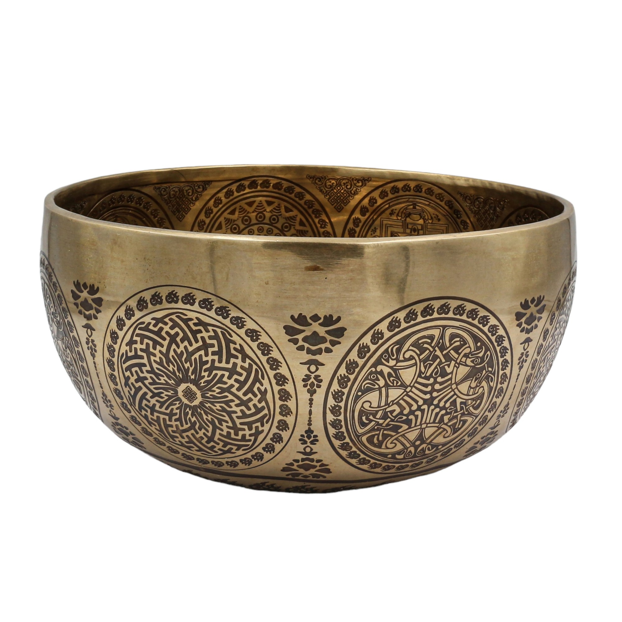 Buddhist Hand Beaten Jambati Singing Bowl, <span Style=