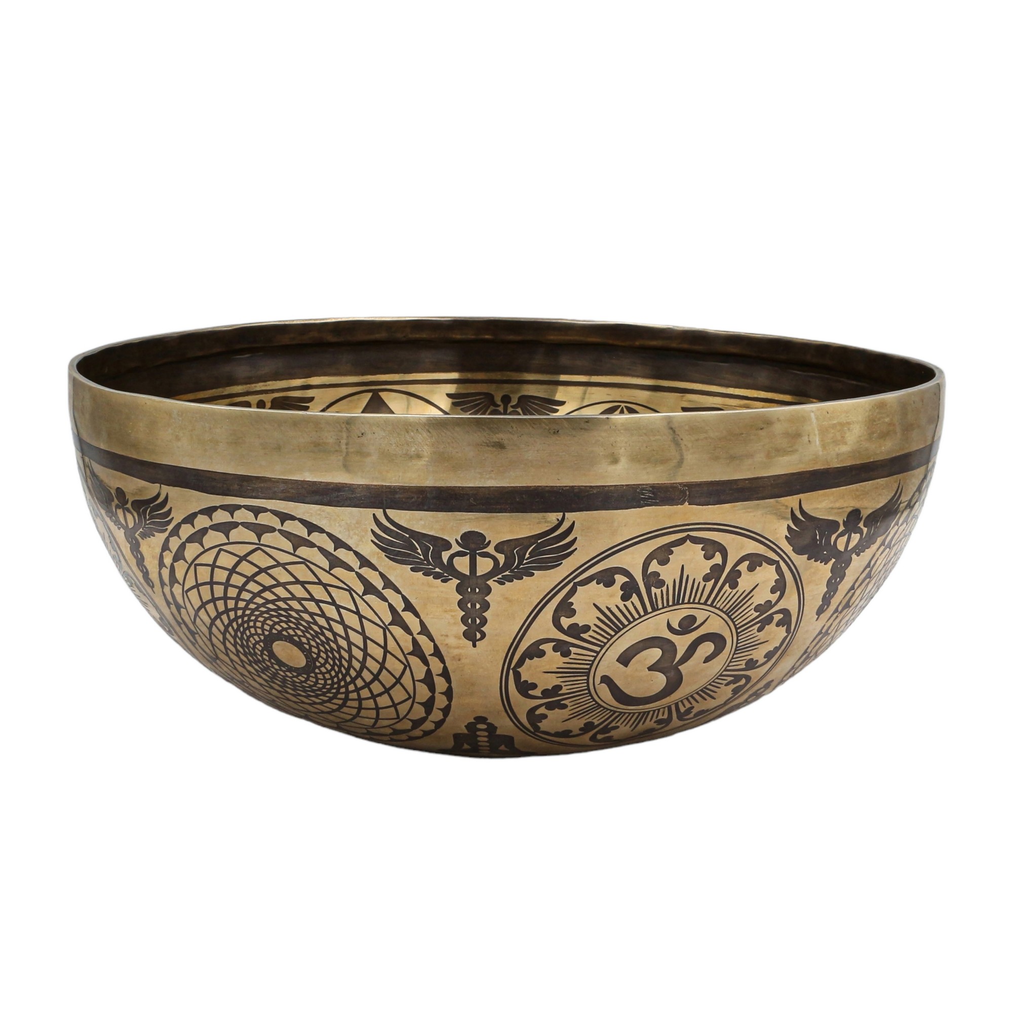 Buddhist Hand Beaten Jambati Singing Bowl, <span Style=