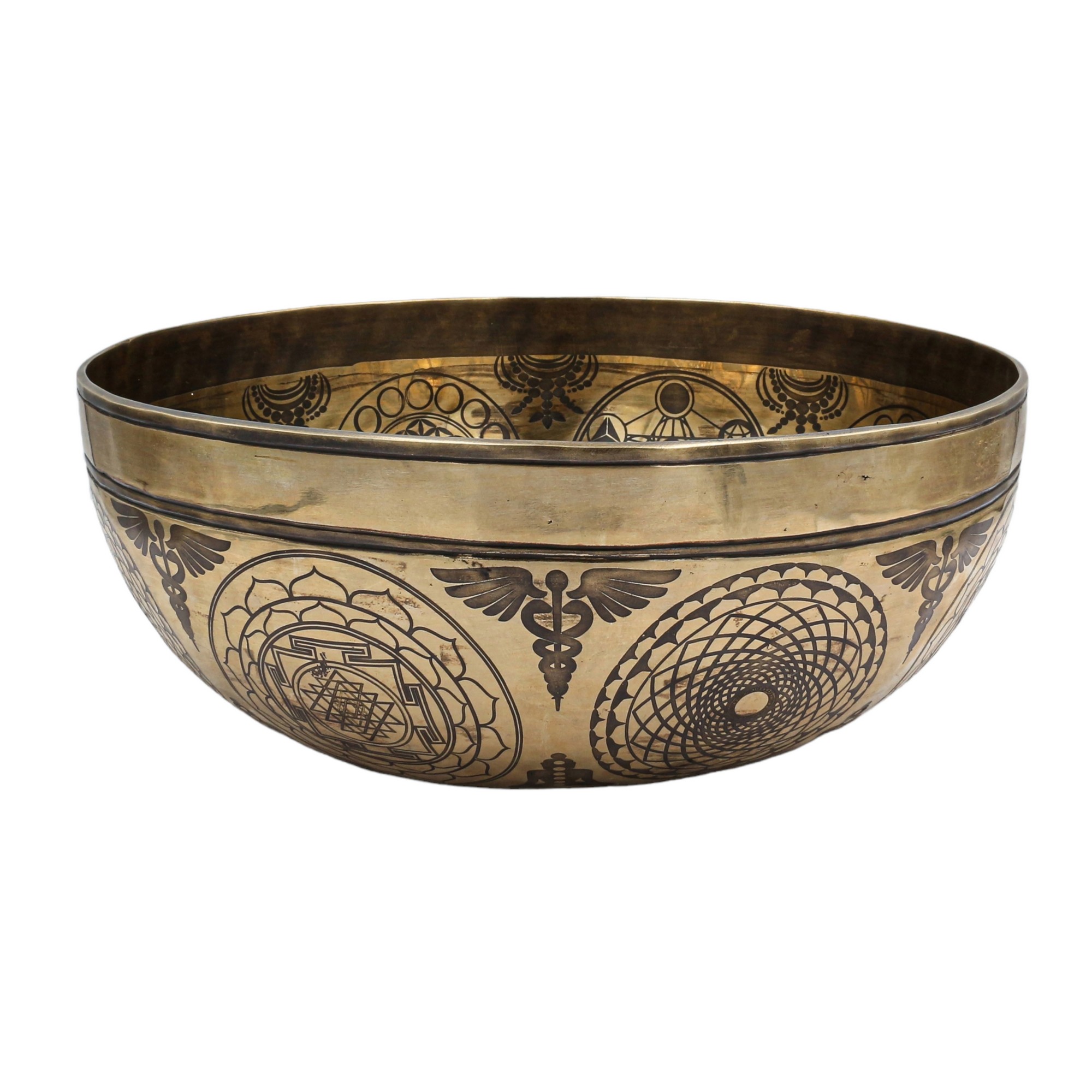 Buddhist Hand Beaten Jambati Singing Bowl, <span Style=