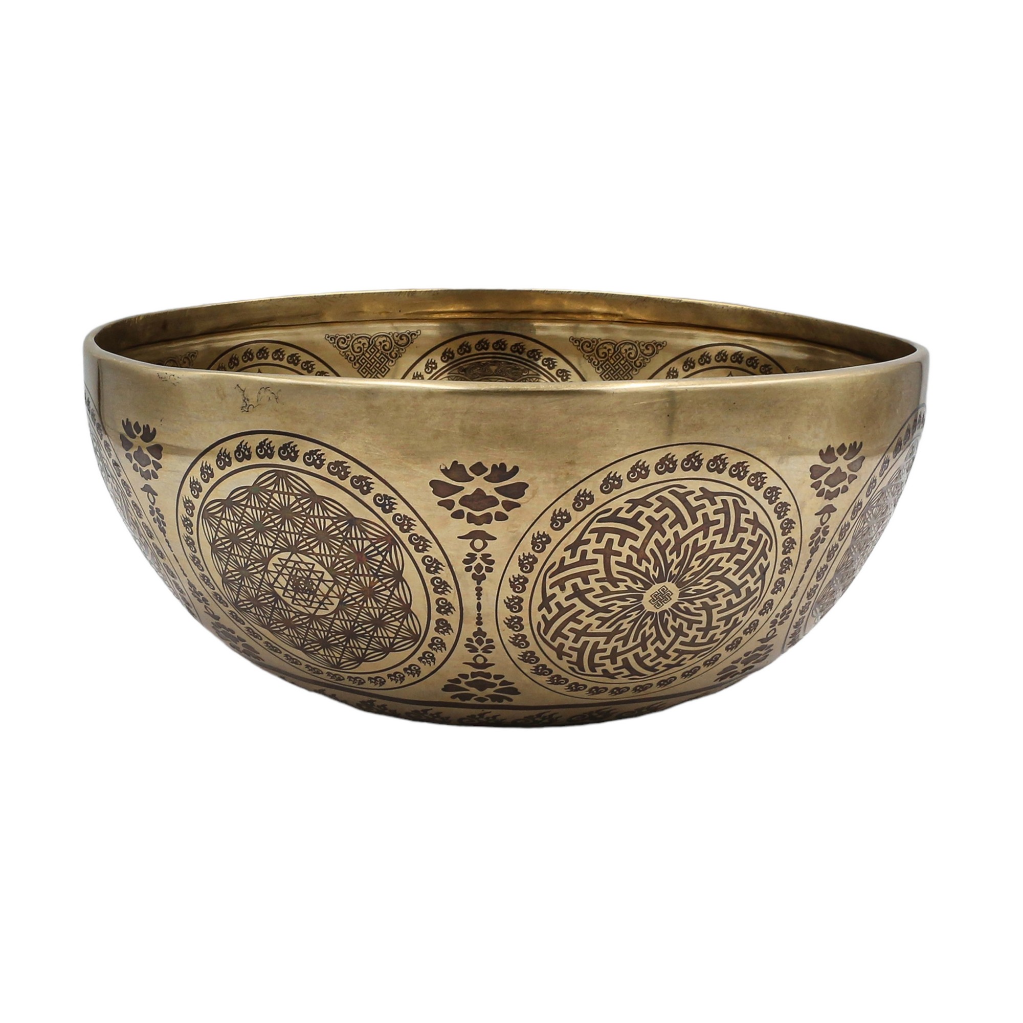 Buddhist Hand Beaten Jambati Singing Bowl, <span Style=