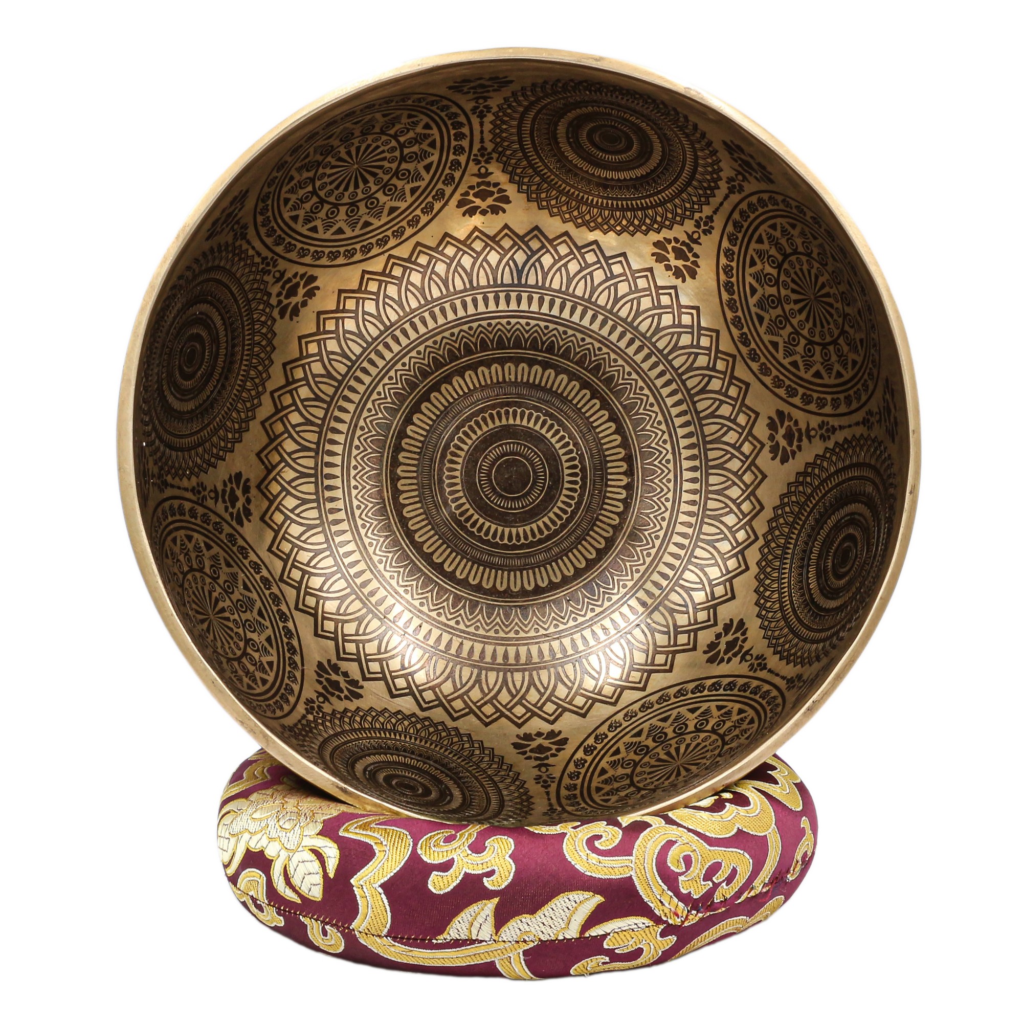 Buddhist Hand Beaten Jambati Singing Bowl, <span Style=