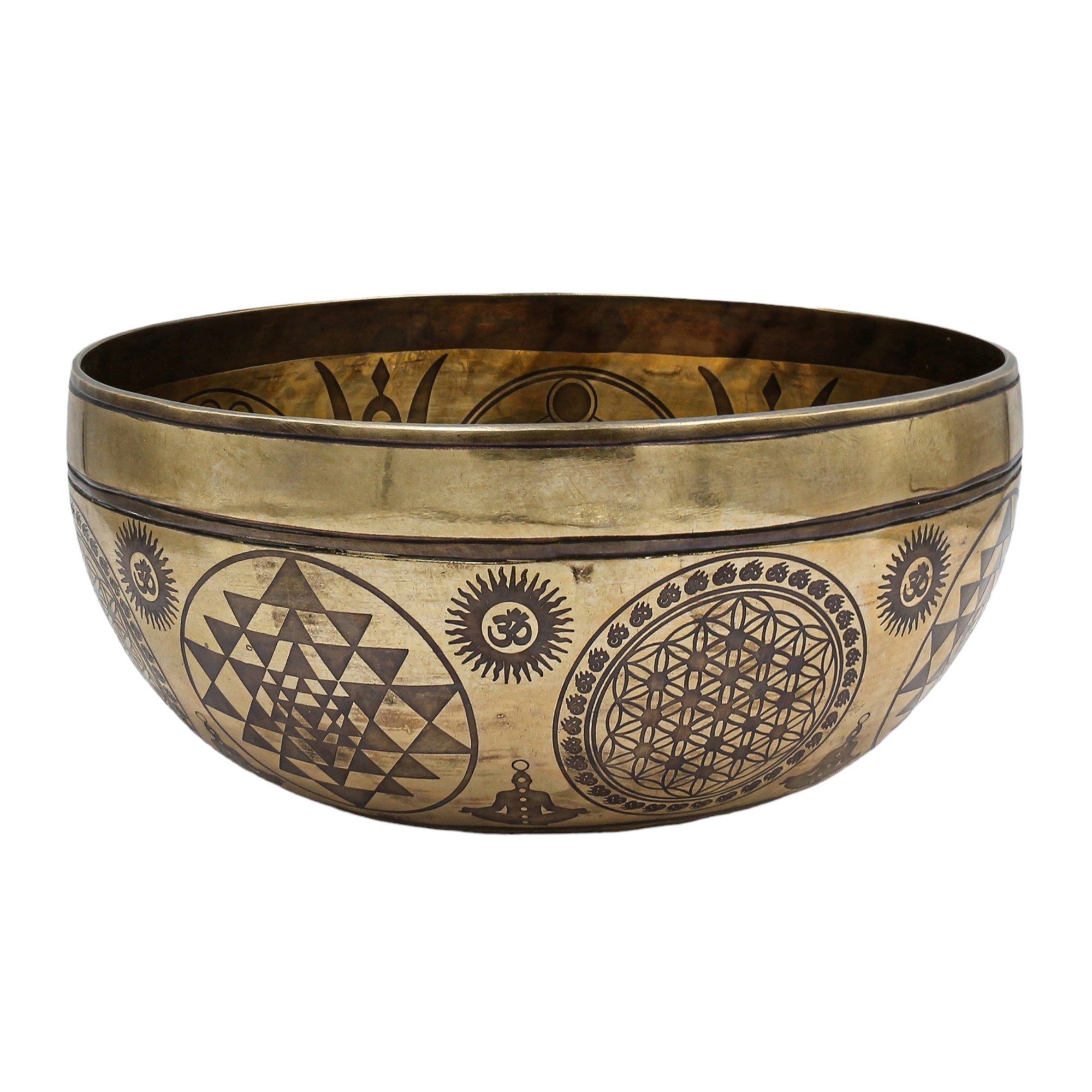 Buddhist Hand Beaten Jambati Singing Bowl, <span Style=